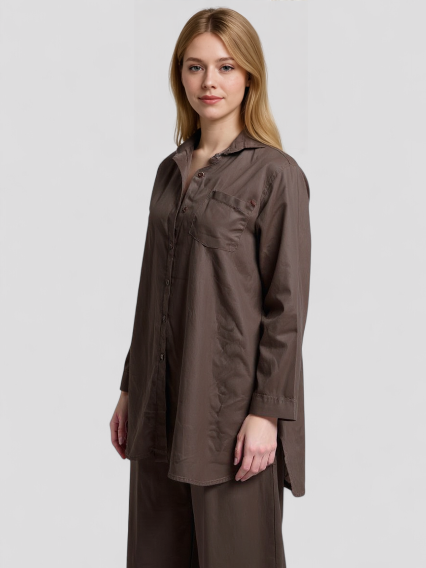 Completi Donna Eleganti in Lino - Abiti Coordinati Estivi Casual e Chic - - abbigliamento comfort abbigliamento elegante blusa in lino completi completi donna donna lino moda sostenibile outfit sets pantaloni larghi set di lino stile casual stile formale tessuto traspirante vestibilità leggera - Concept Palermo