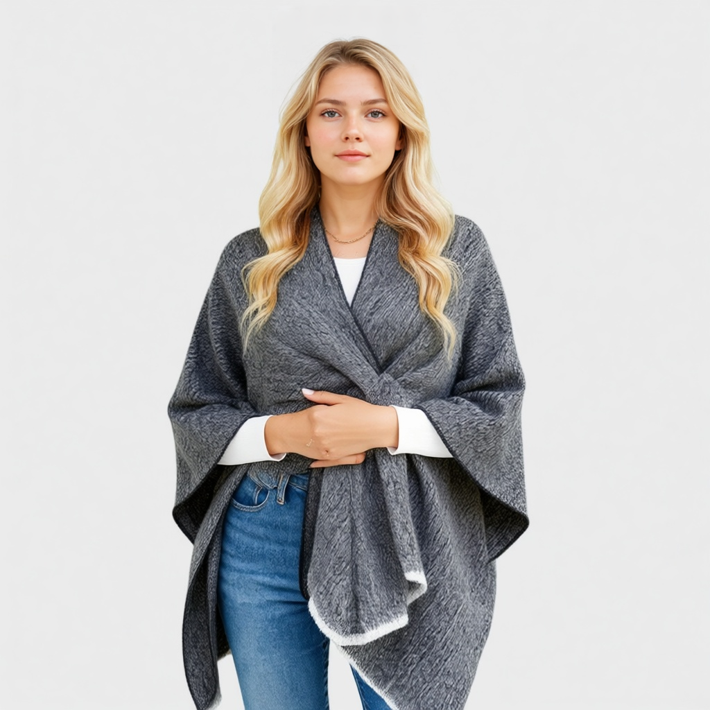 Cardigan Donna Oversize in Maglia con Maniche a Pipistrello, Morbido e Caldo - - aperto autunno caldo cardigan cardigan donna comfort donna inverno maglioni e cardigan maniche maniche a pipistrello moda donna oversize pipistrello stile - Concept Palermo