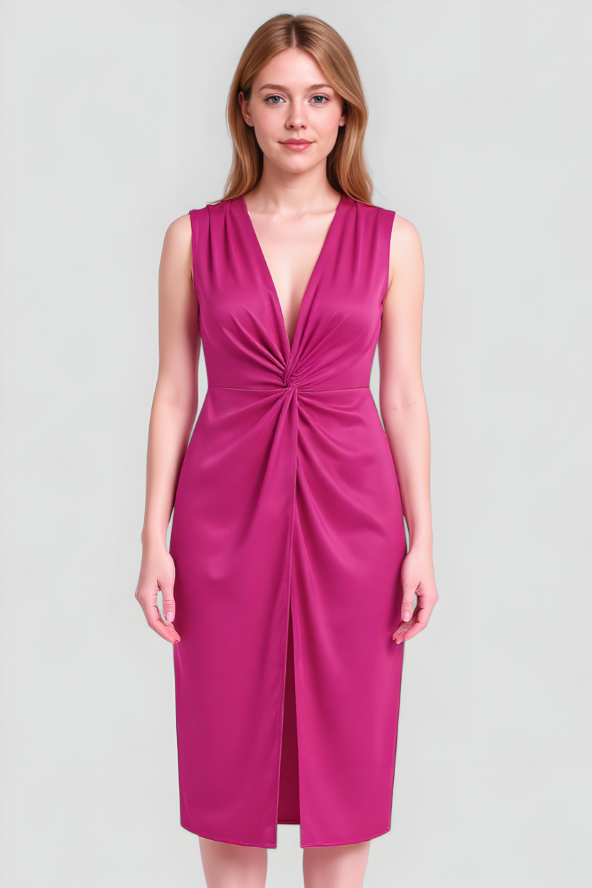Abito da Cerimonia Donna in Raso Lucido Elegante per Feste e Occasioni Speciali - - abito abito cerimonia abito con spacco abito elegante abito in diverse colorazioni abito in raso abito per eventi abito raffinato abito taglia unica cerimonia donna dresses lucido raso vestito con scollatura vestito da sera vestito stretch - Concept Palermo