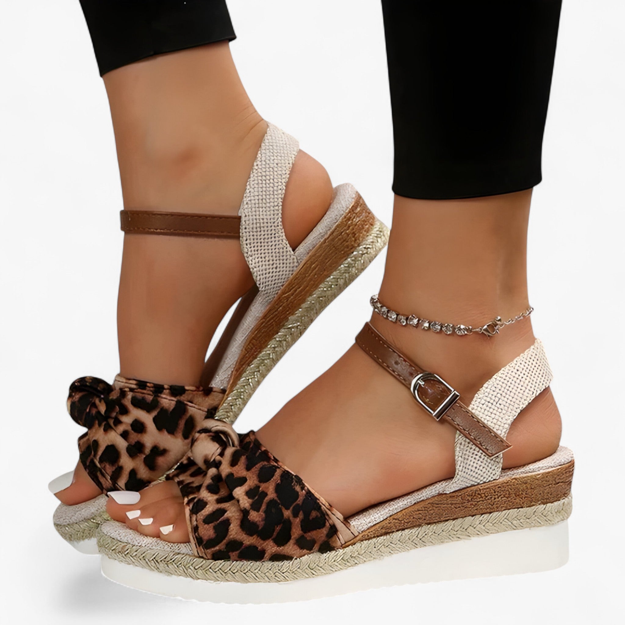 Sandali con zeppa - Tendenza e traspirante Donna