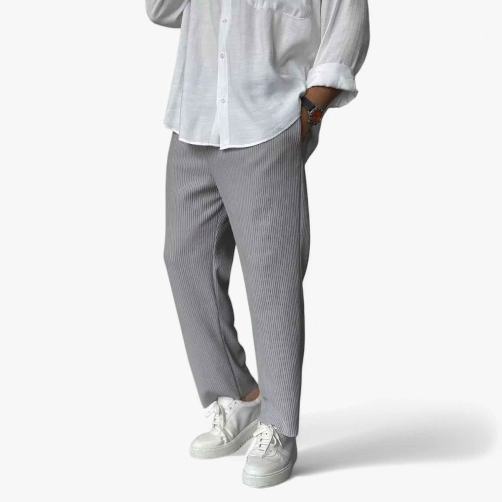 Pantaloni da uomo di lusso morbidi - Grigio - morbidi pantaloni pantaloni uomo pants pants for men uomo - Concept Palermo