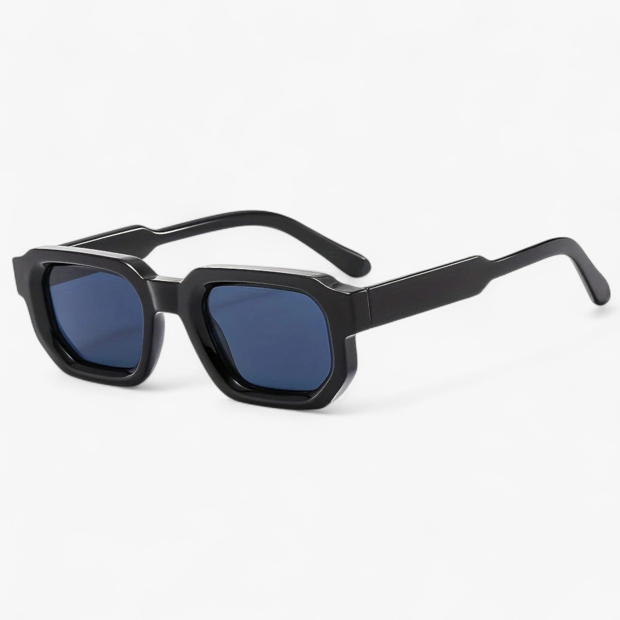 Occhiali da sole retro nuovi con montatura quadrata per uomini Uomo - Montatura nera con lente grigia - Fashion Sunglasses montatura nuovi occhiali occhiali sole quadrata retro sole sunglasses - Concept Palermo
