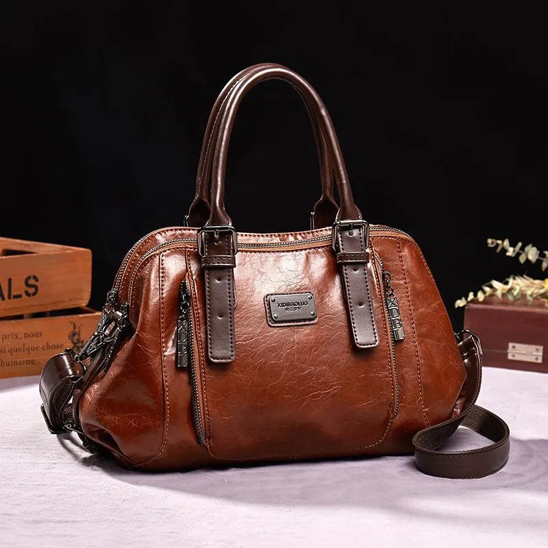 Borsa a Spalla Donna Marja in Vera Pelle Nera - Elegante e Spaziosa - - bags Best verkocht-tag borsa borsa pelle Dames donna Leren Tassen Dames marja new_for_google pelle - Concept Palermo