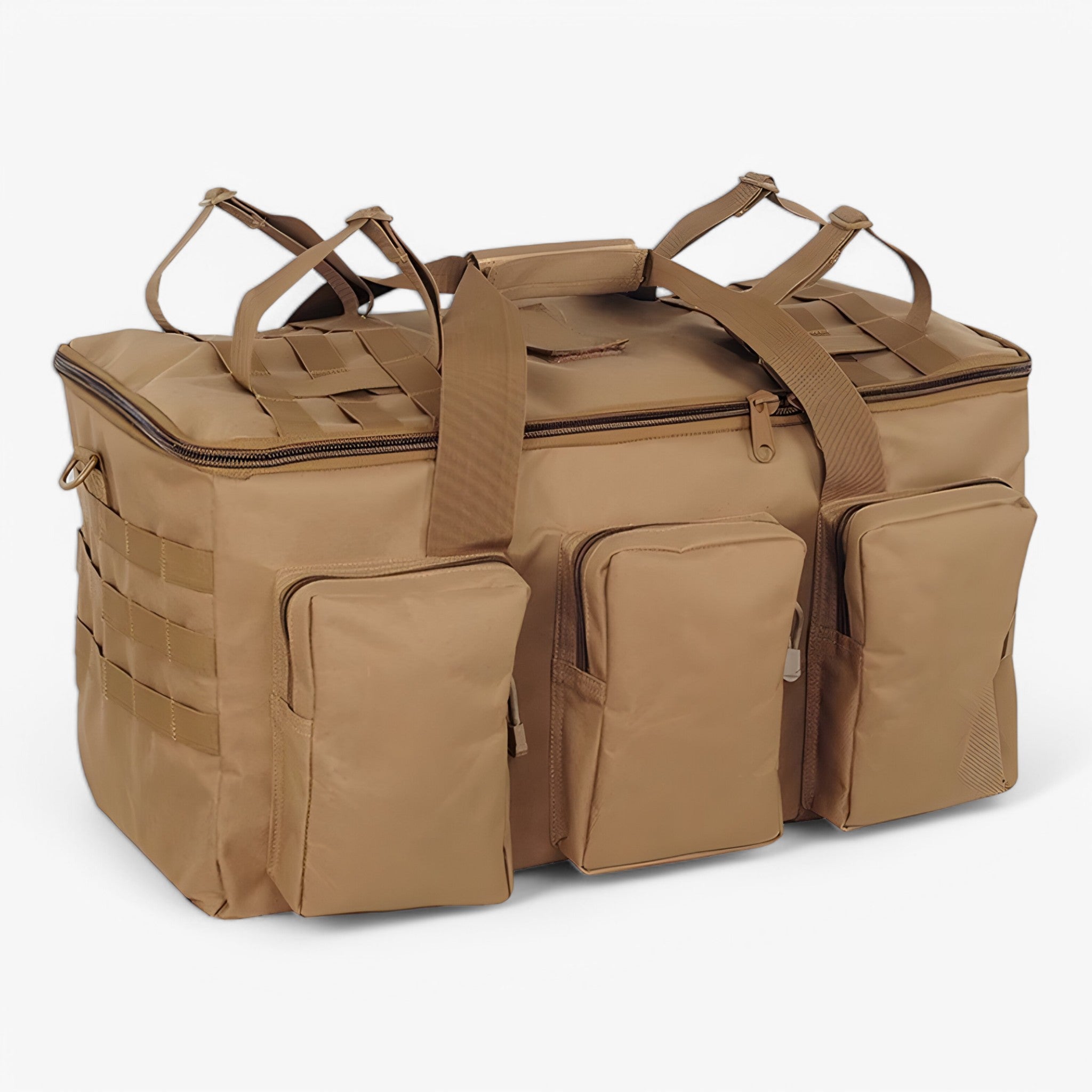 Borsa da viaggio tattica 55L – Tracolla regolabile e diversi scomparti Uomo - Khaki - bags borsa borsa viaggio diversi duffel bag regolabile scomparti tattica tracolla travel bag Travel Bags - Concept Palermo