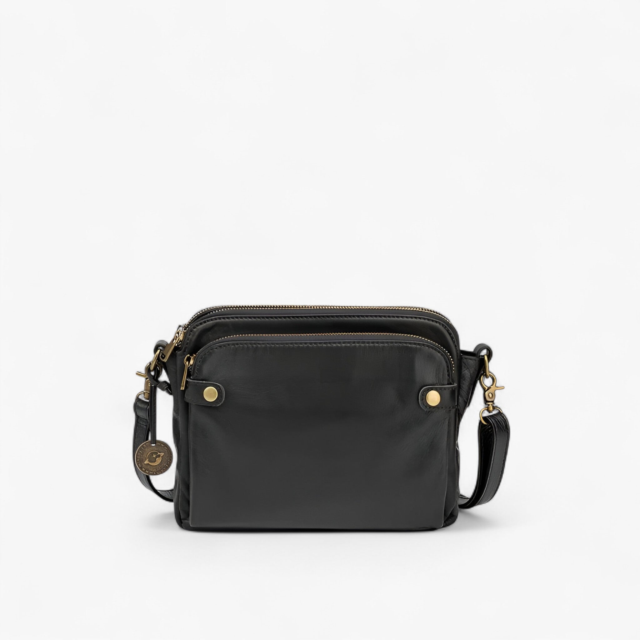 Borsa a Tracolla AgentBag™ in Vera Pelle Nera da Uomo/Donna - Elegante e Funzionale - Nero (3 in magazzino) - agentbag bags borse Old (Google) old_google pelle tracolla - Concept Palermo