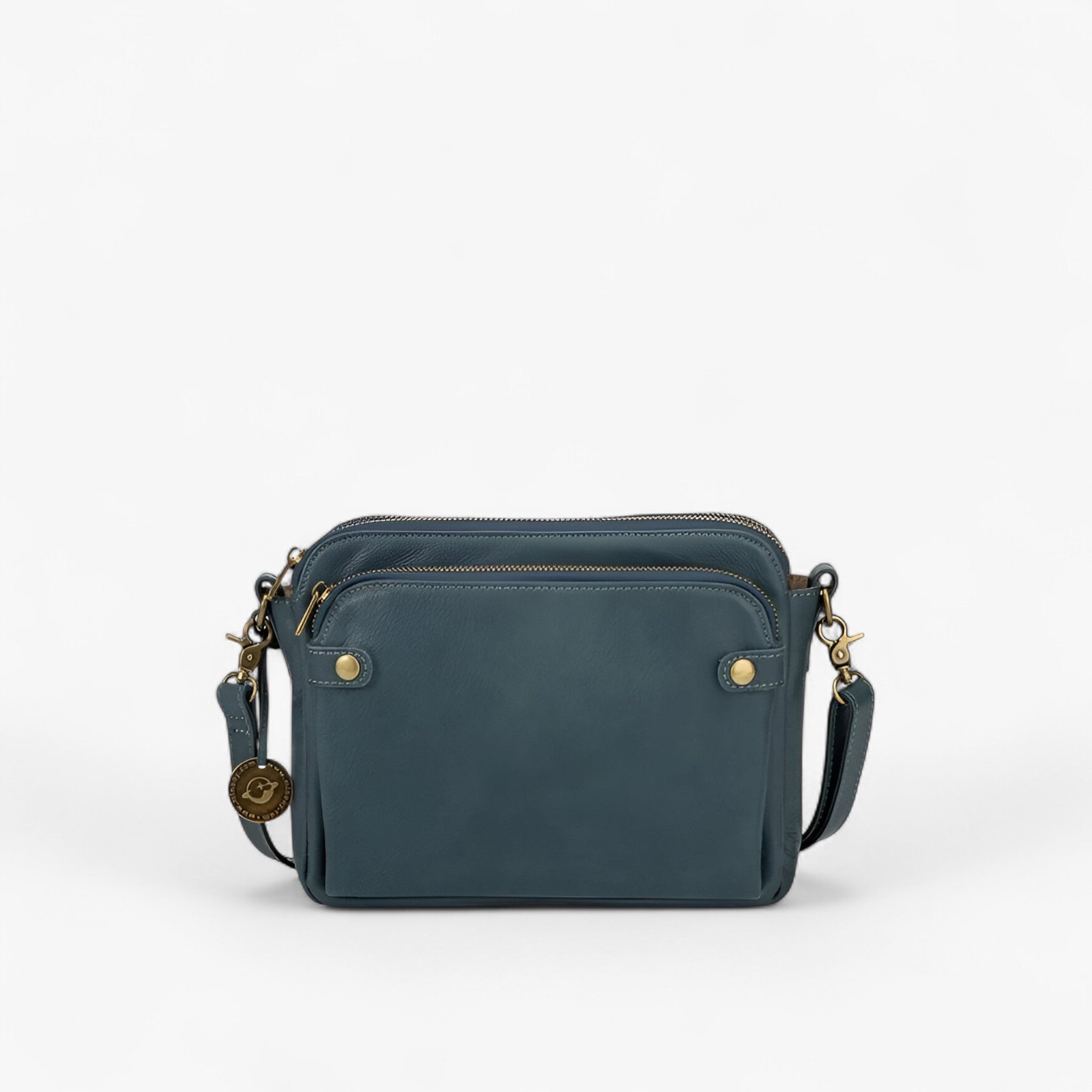 Borsa a Tracolla AgentBag™ in Vera Pelle Nera da Uomo/Donna - Elegante e Funzionale - Blu - agentbag bags borse Old (Google) old_google pelle tracolla - Concept Palermo