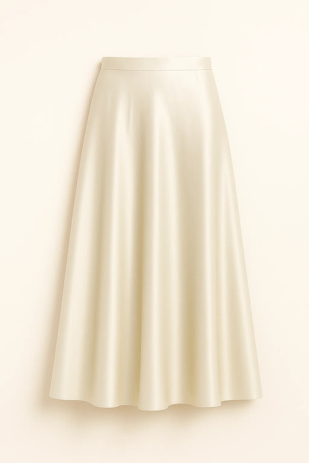 Gonna in raso Donna - Beige - donna gonna gonna raso long skirt raso Skirt women's skirt - Concept Palermo