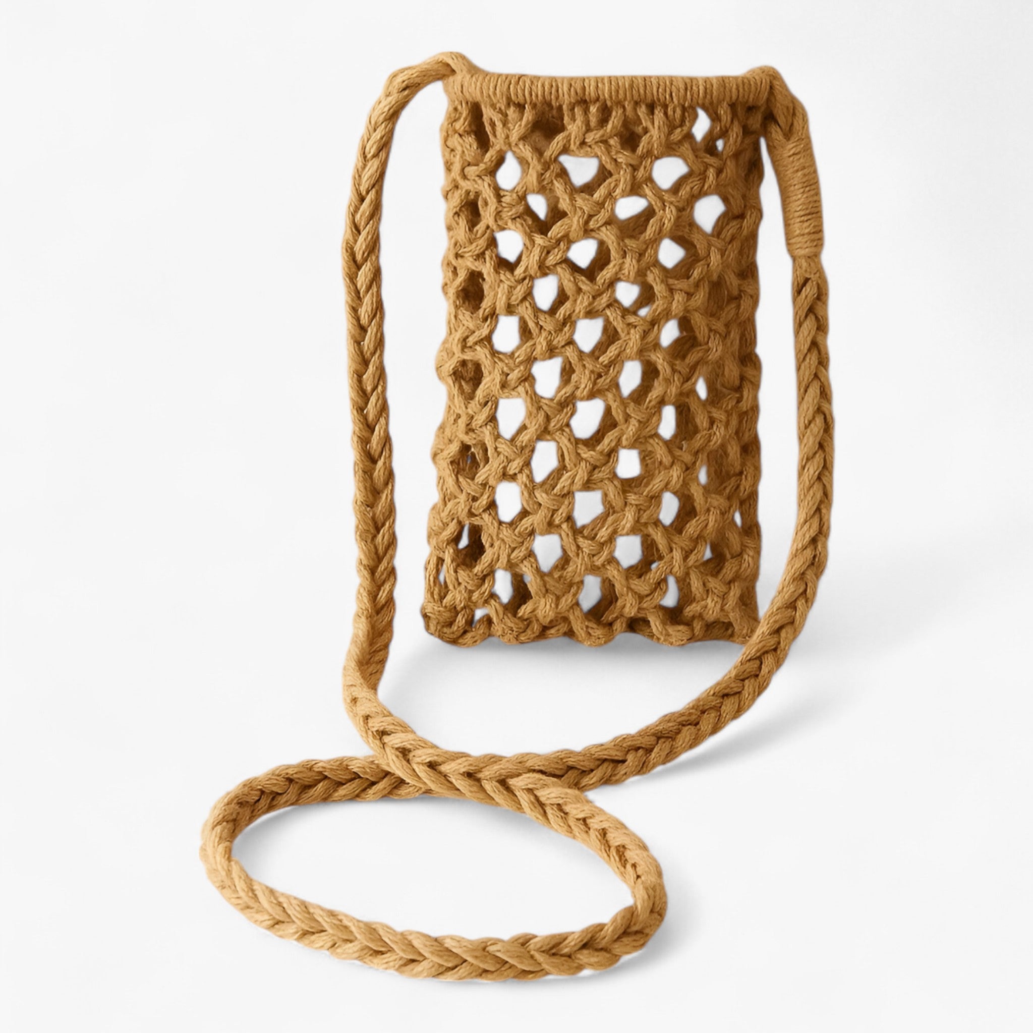 Borsa a Tracolla Uncinetto Donna - Marrone - borsa borsa tracolla chiara | borsa a tracolla uncinetto - €25 donna tracolla uncinetto - Concept Palermo