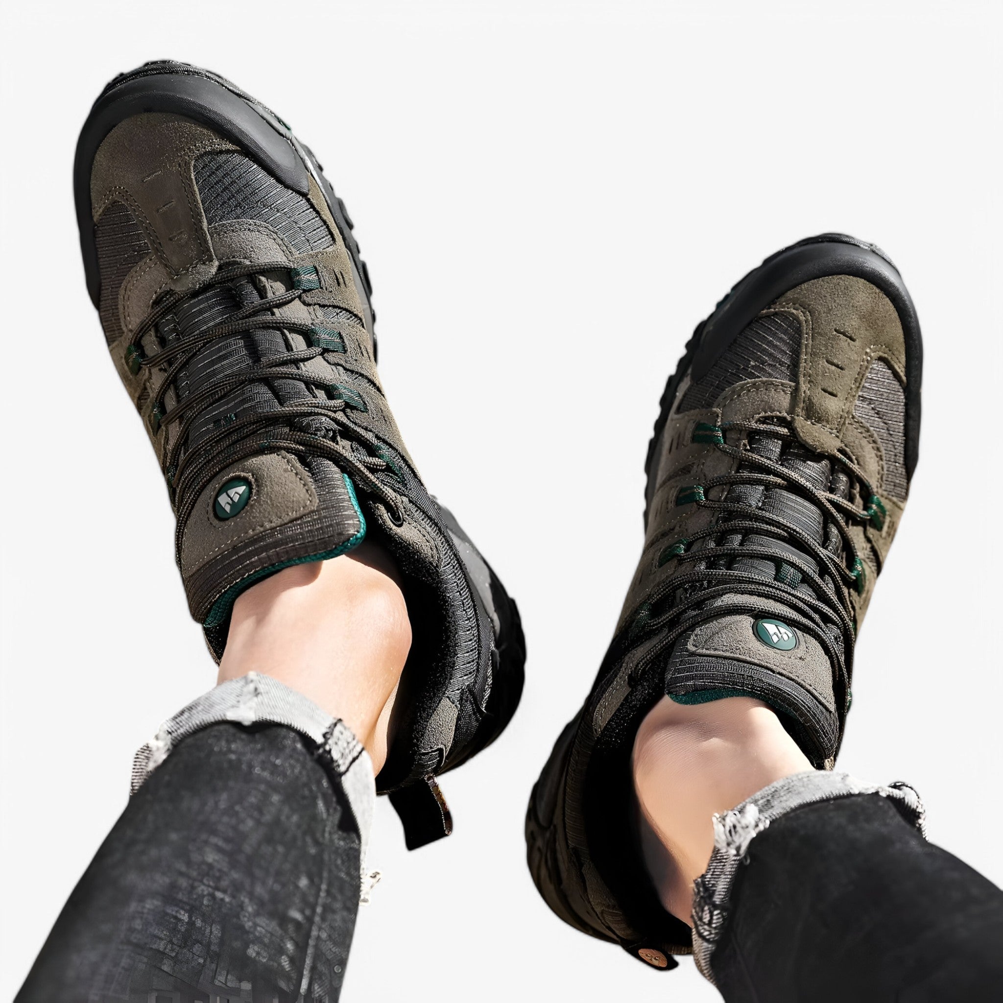 Scarpe Trekking Uomo in Pelle Scamosciata - Leggere e Comode per Montagna ed Escursioni - - camoscio confortevoli escursioni hiking shoes Men's Shoes pelle scarpe scarpe trekking shoes sneakers - Concept Palermo