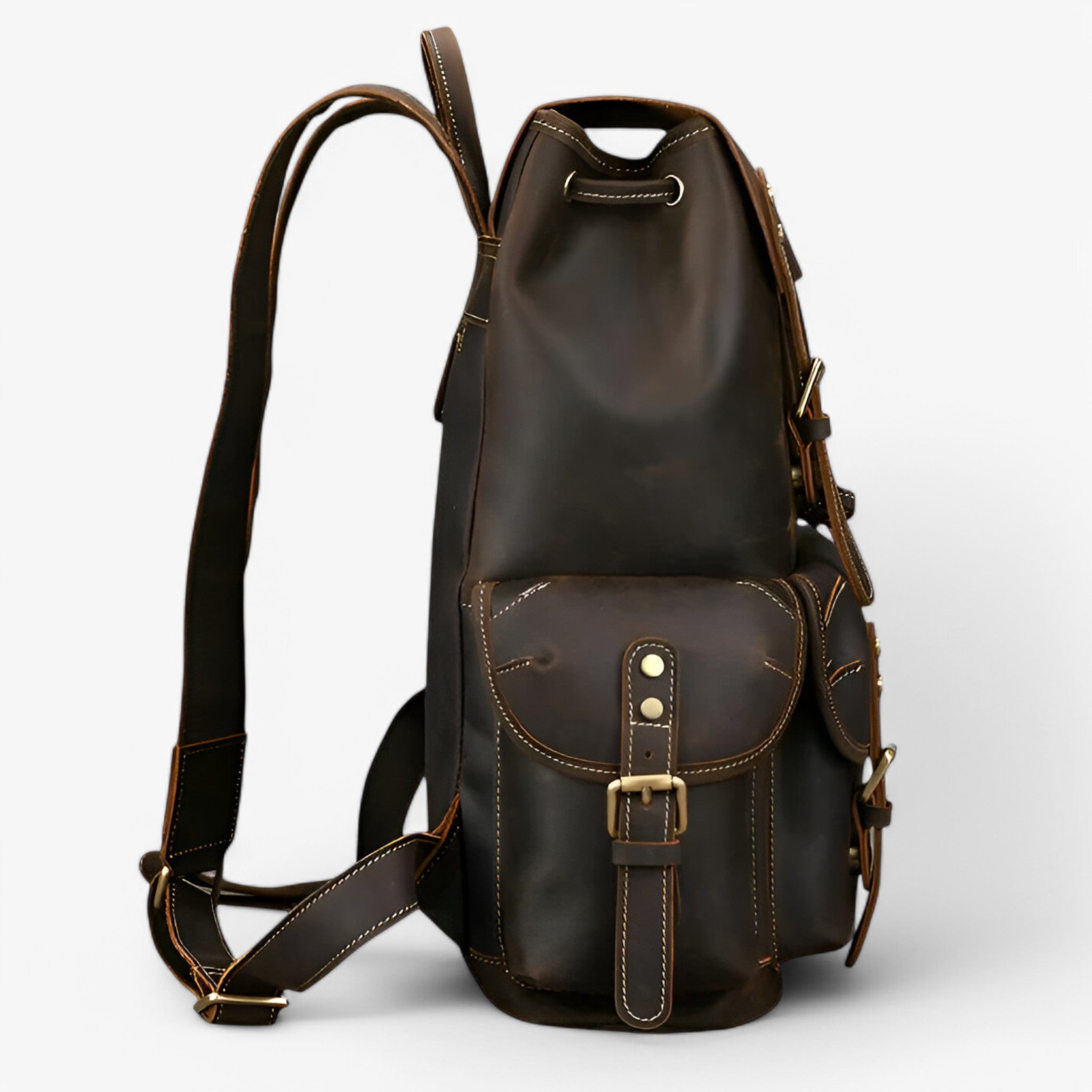 Zaino di Lusso in Pelle Integrale Uomo - - accessoires bags integrale pelle tassen uomo zaino zaino pelle - Concept Palermo