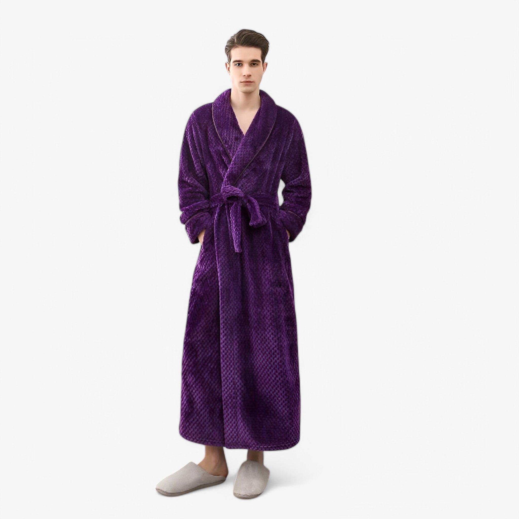 Morbido Accappatoio in Pile Donna - - accappatoio accappatoio pile Autumn Bathrobes donna Fleece Fluffy Long Sleeve Nightgown Pajama pile Pocket Robe Sleepwear sofia | morbido accappatoio in pile - € Solid Color Spring Winter Women - Concept Palermo