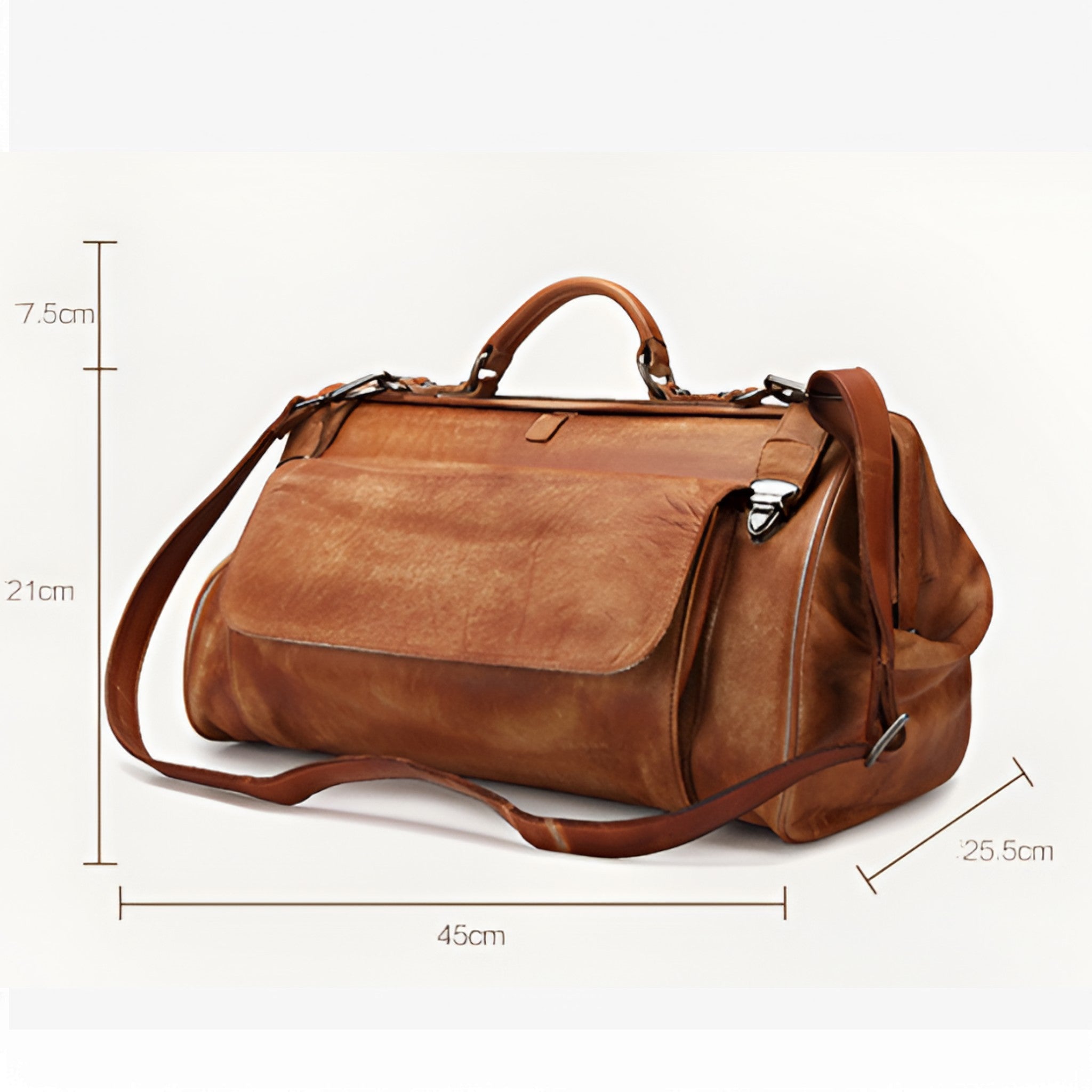 Borsa da Viaggio in Pelle Nera Grande Uomo/Donna con Tracolla - - accessoires bags borsa borsa viaggio pelle tassen viaggio - Concept Palermo