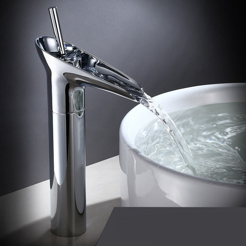 Waterfall rubinetto antico rubinetto per lavabo da bagno miscelatore per lavabo in ottone Donna - Cromo alto - antico antique bathroom antique faucet bagno Bathroom Bathroom Faucets donna faucet brass basin Faucets home & garden lavabo miscelatore mixer taps ottone rubinetto sink faucet Waterfall faucet - Concept Palermo