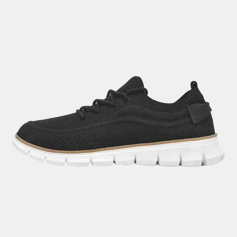 Sneakers da uomo in maglia con lacci