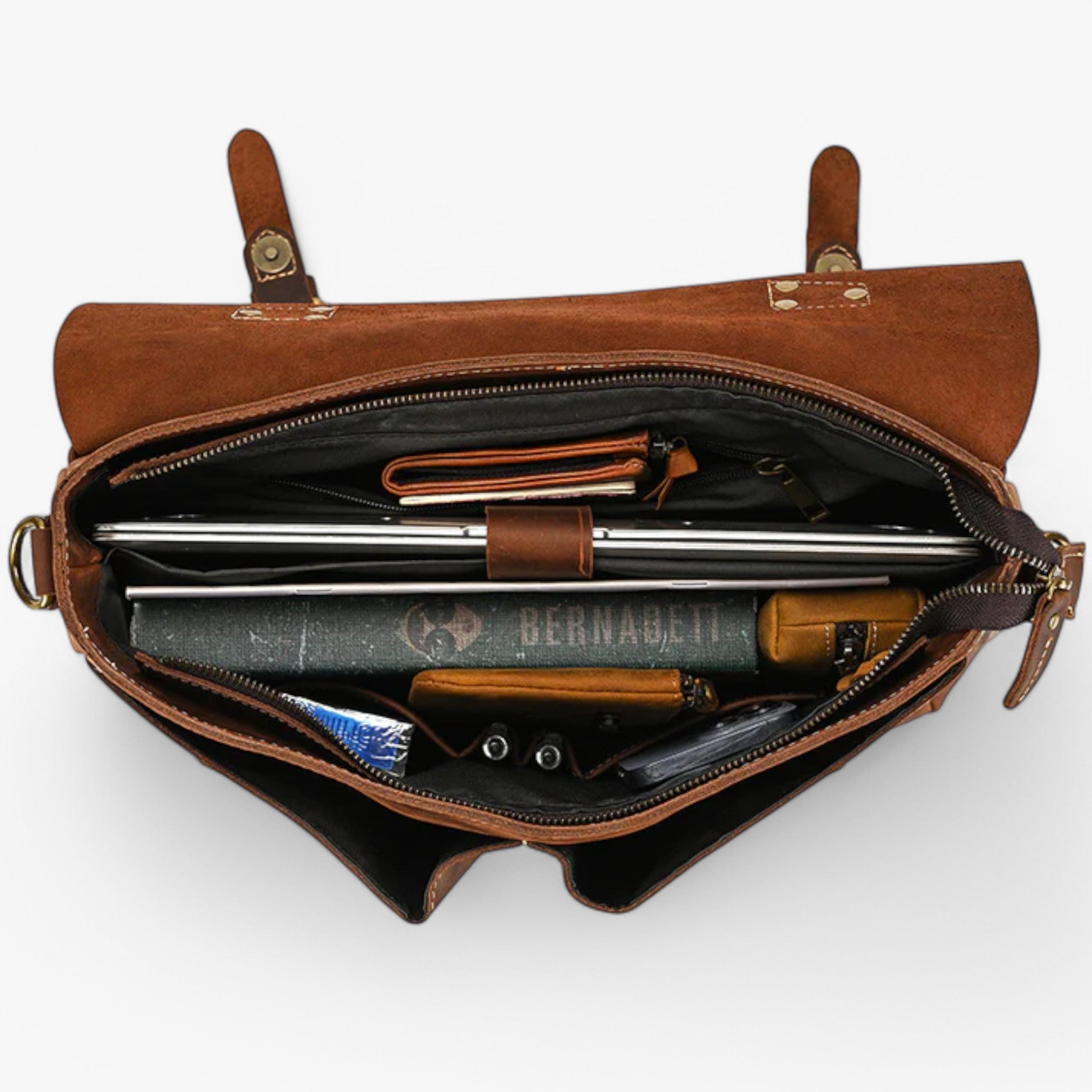 Borsa per laptop in pelle con tracolla Donna - - accessoires bags borsa borsa laptop donna laptop pelle tassen tracolla - Concept Palermo