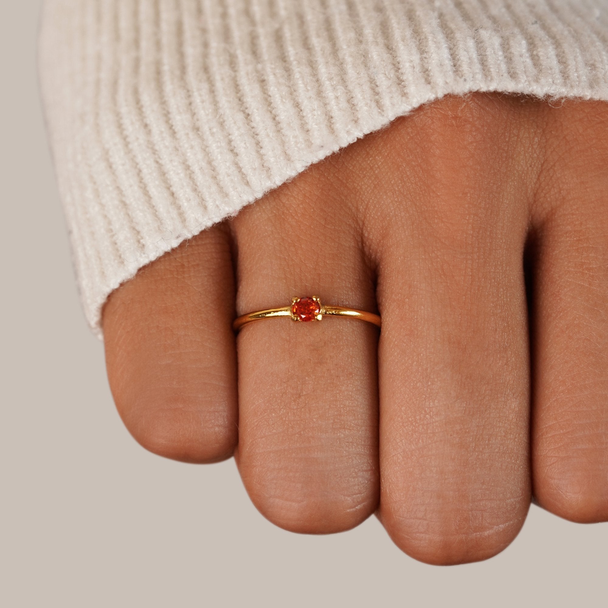 Anello in oro 18K con pietra del mese di nascita Uomo - - anello anello pietra August23 AV7 AV7+W AV7+W+AUG23 AV7+W+AUG23+SEP23 EverydayEssential EverydayEssentials gold HYPOALLERGENIC jewelry mese nascita New New Arrivals pietra Ring Stainless uomo - Concept Palermo