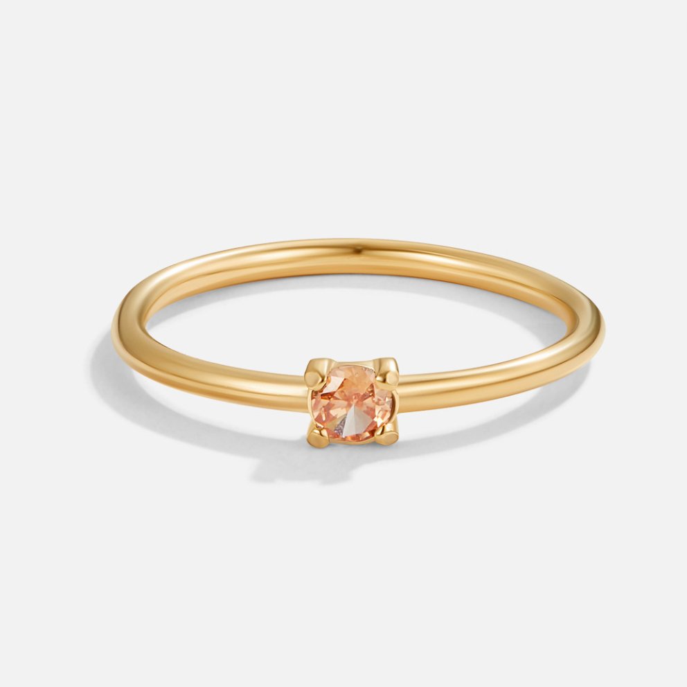 Anello in oro 18K con pietra del mese di nascita Uomo - - anello anello pietra August23 AV7 AV7+W AV7+W+AUG23 AV7+W+AUG23+SEP23 EverydayEssential EverydayEssentials gold HYPOALLERGENIC jewelry mese nascita New New Arrivals pietra Ring Stainless uomo - Concept Palermo