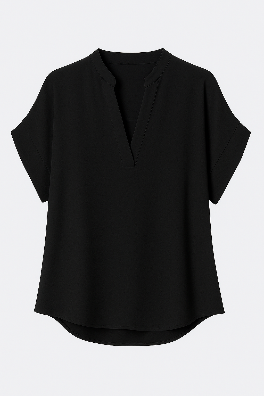 Blusa estiva con scollo a V Uomo - Nero - Blouse blusa blusa estiva estiva fashion scollo Tops uomo women women's top clothes - Concept Palermo