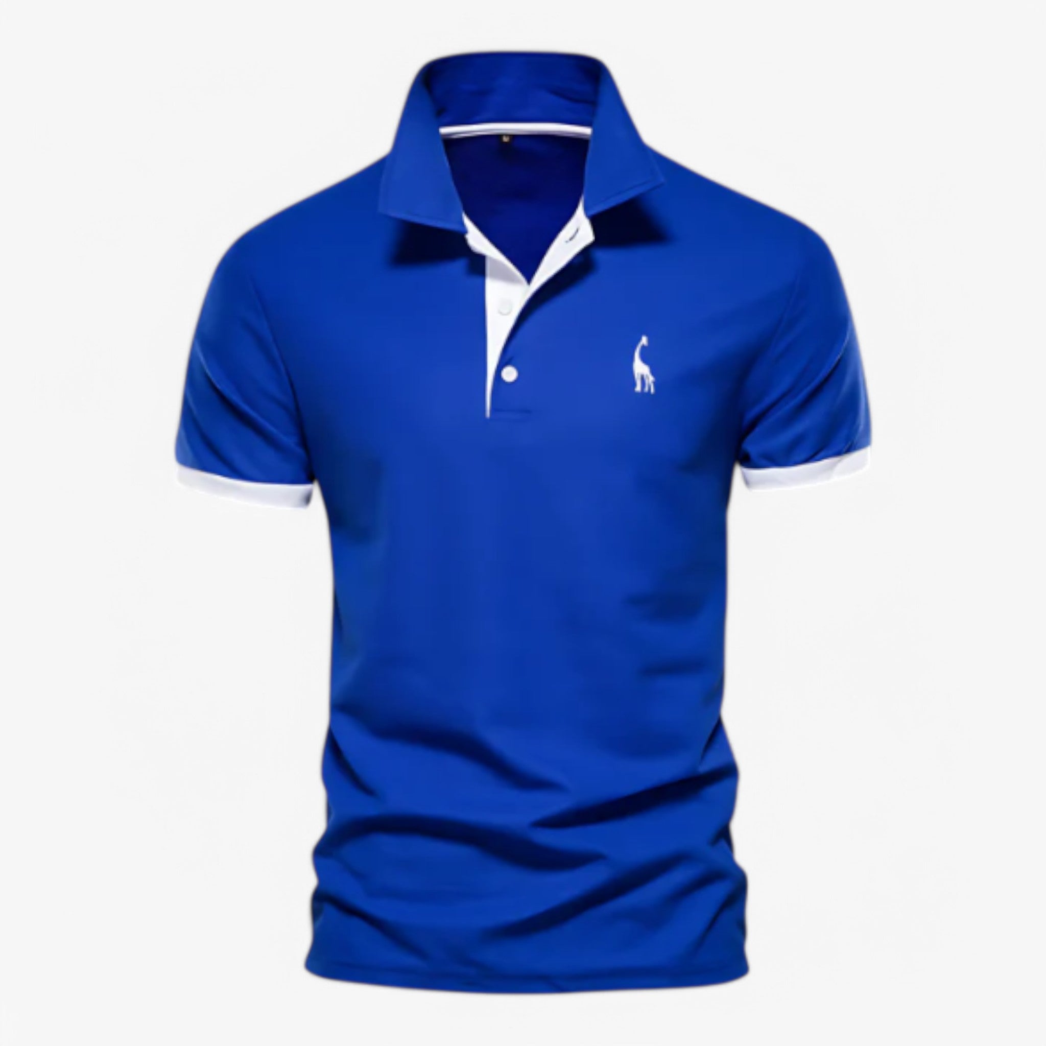 Polo Uomo Maniche Corte in Cotone Slim Fit - Vari Colori e Taglie - Blu - corte maniche Men men's top men's top clothes polo polo uomo sale uomo - Concept Palermo