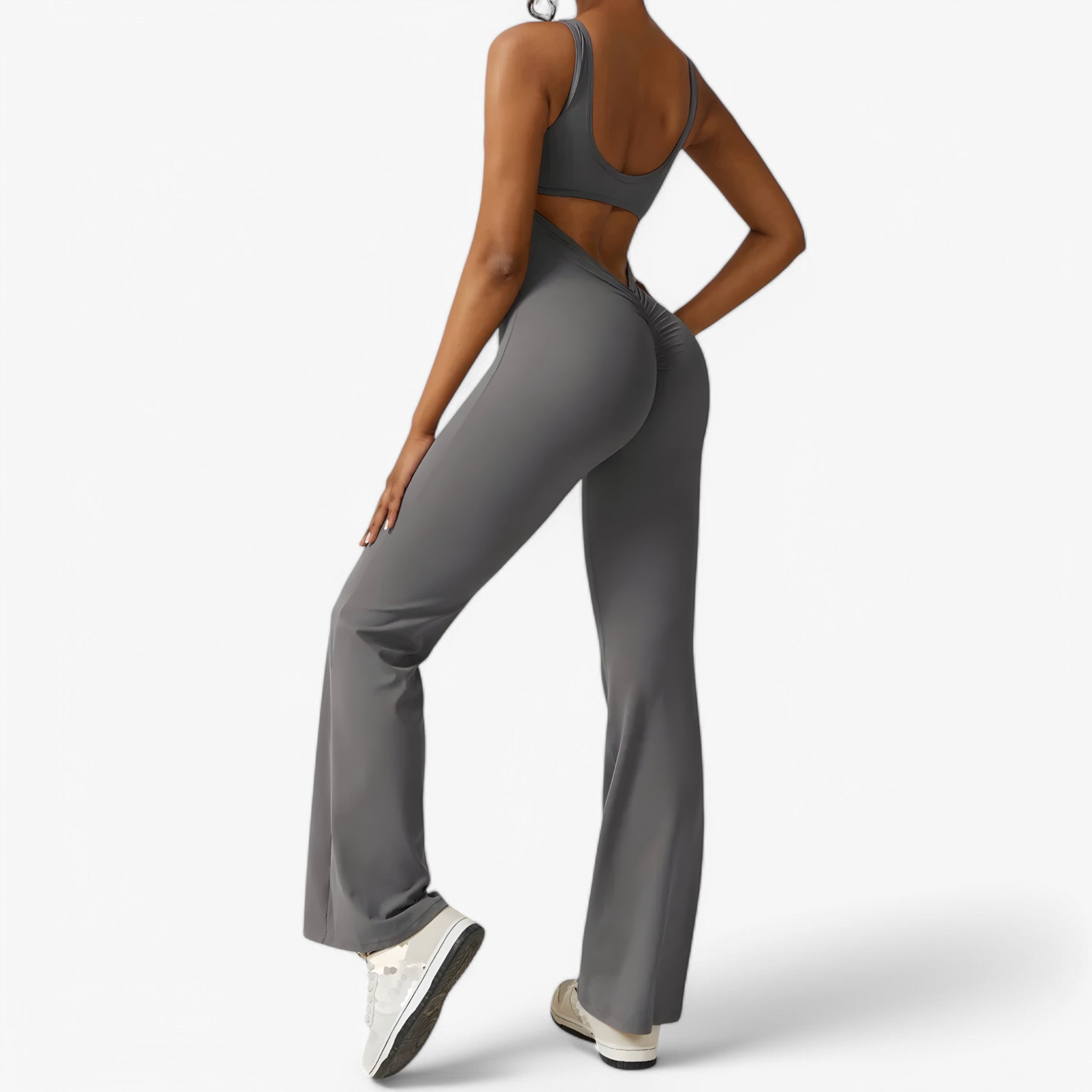 Jumpsuit Elegante Nera con Scollo a V Profondo da Donna - - Bestsellers Dames jumpsuit Kleding one-pieces scollo udligende - Concept Palermo