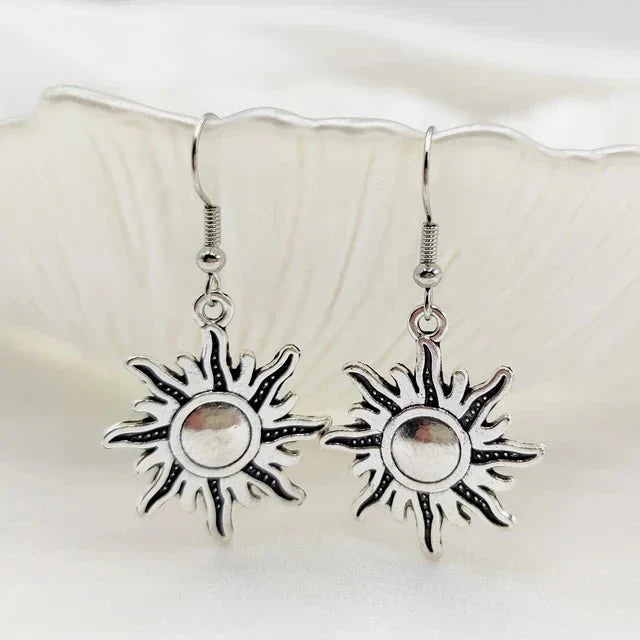 Orecchini Donna Fungo Gotico Boho in Argento Sterling con Perline Rosse - I - bohémien donna EARRINGS Earrings for Women Girls forma fungo gotico jewelry New Fashion Earrings orecchini orecchini forma - Concept Palermo