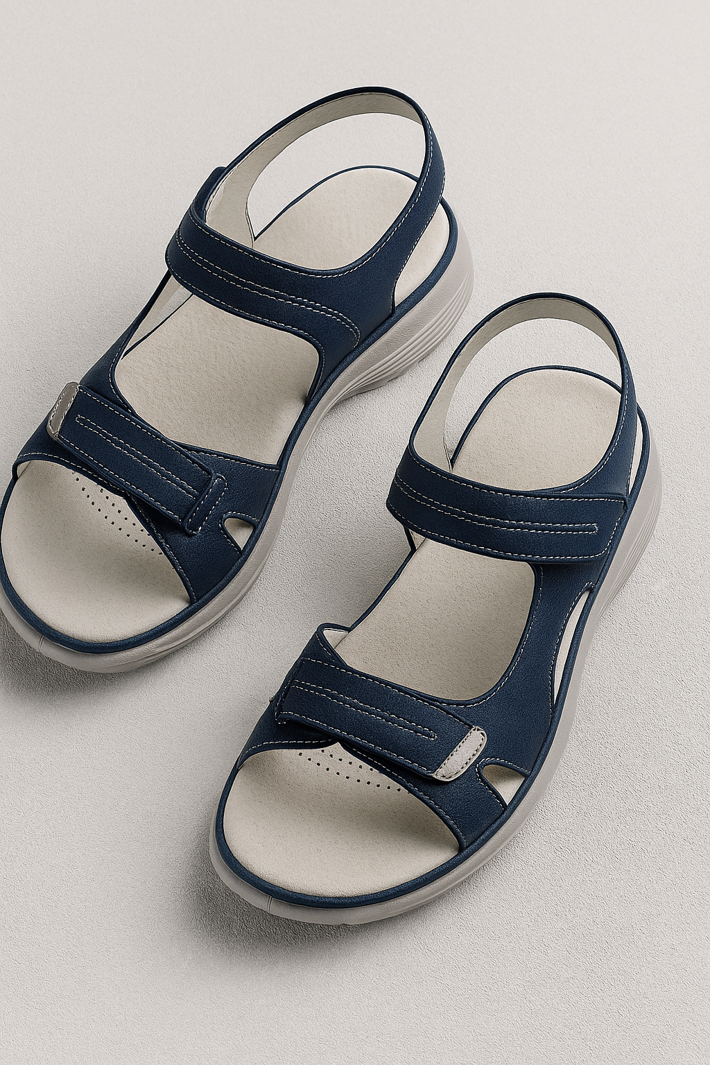 Sandali Uomo ergonomici con velcro, comodi e antiscivolo - Dunkelblue - comodi ergonomica fashion Fashion & Casual sandali sandali comodi sandals shoes for women suola uomo velcro women womens fashion - Concept Palermo