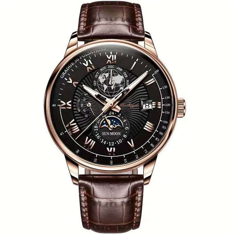 PhaseClock - orologi meccanici da uomo con un tocco di lusso - Oro Rosa Nero - accessoires horloges meccanici orologi phaseclock tocco uomo watches - Concept Palermo