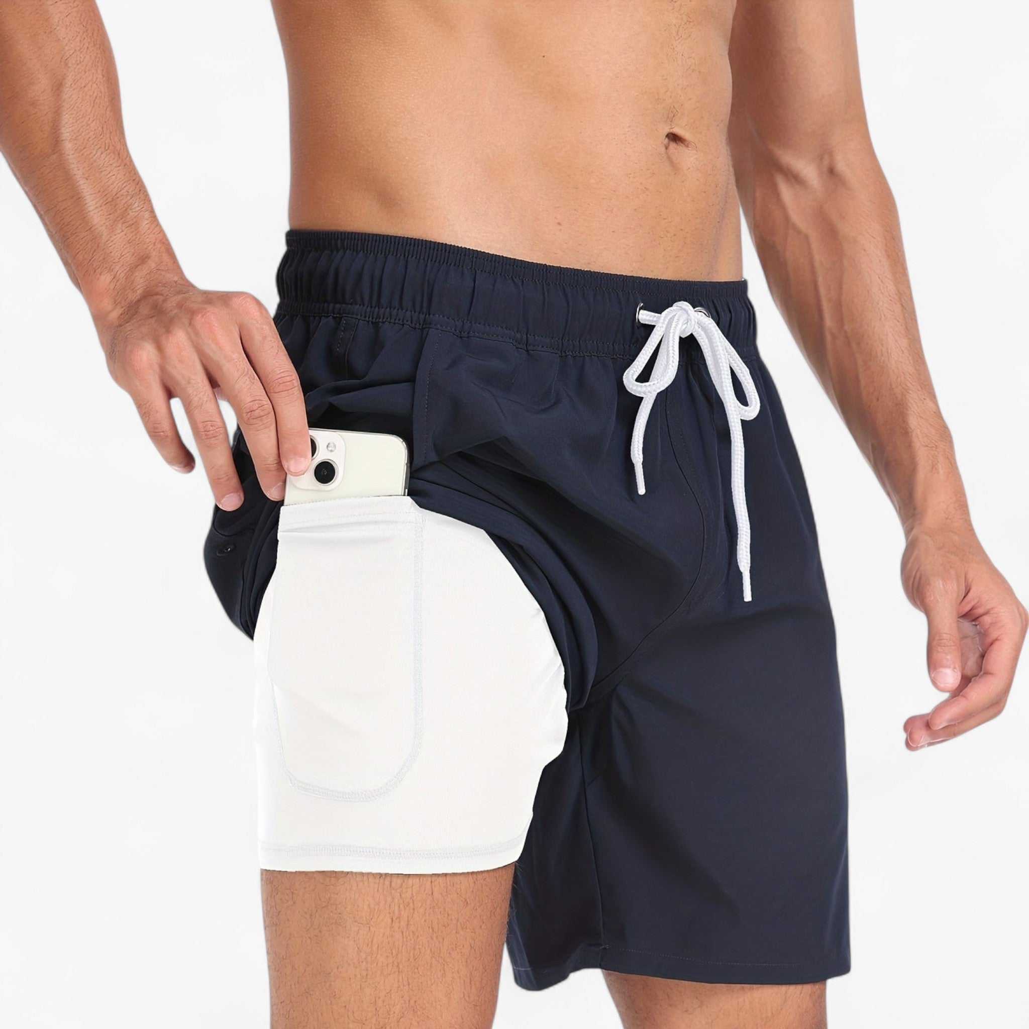 Costume da Bagno Speedy – Asciugatura Rapida e Comfort Uomo - Blu Navy - Abbigliamento estivo asciugatura bagno Casual Swim Shorts comfort costume costume bagno Costume da bagno Men's Swimwear rapida shorts speedy Spiaggia Summer Essentials Swimwear - Concept Palermo