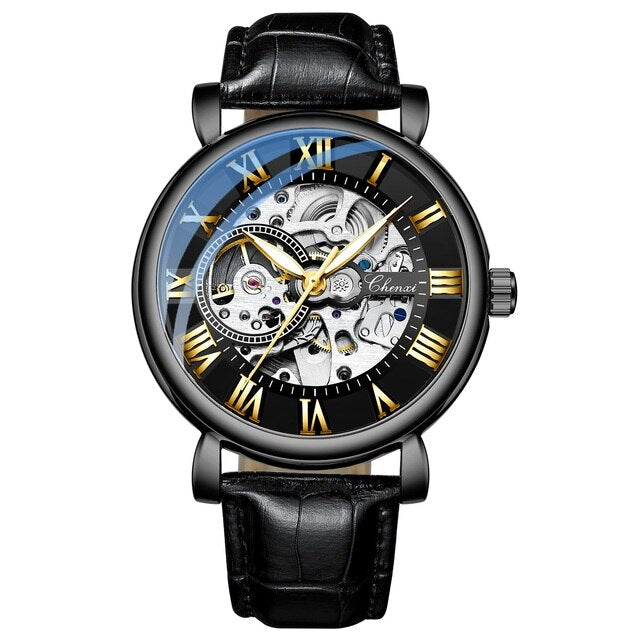 Orologio Acciaio Uomo Classico Tourbillon - Nero - acciaio orologio orologio acciaio tourbillon uomo Watches WATCHES FOR MEN - Concept Palermo