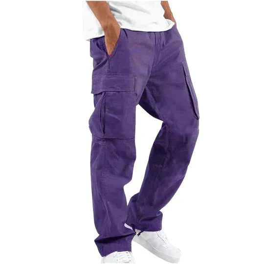 Pantaloni Cargo Daan Uomo - Resistenti, Tasche Multiple, Vestibilità Comoda - Viola - cargo daan pantaloni pantaloni cargo pants uomo - Concept Palermo
