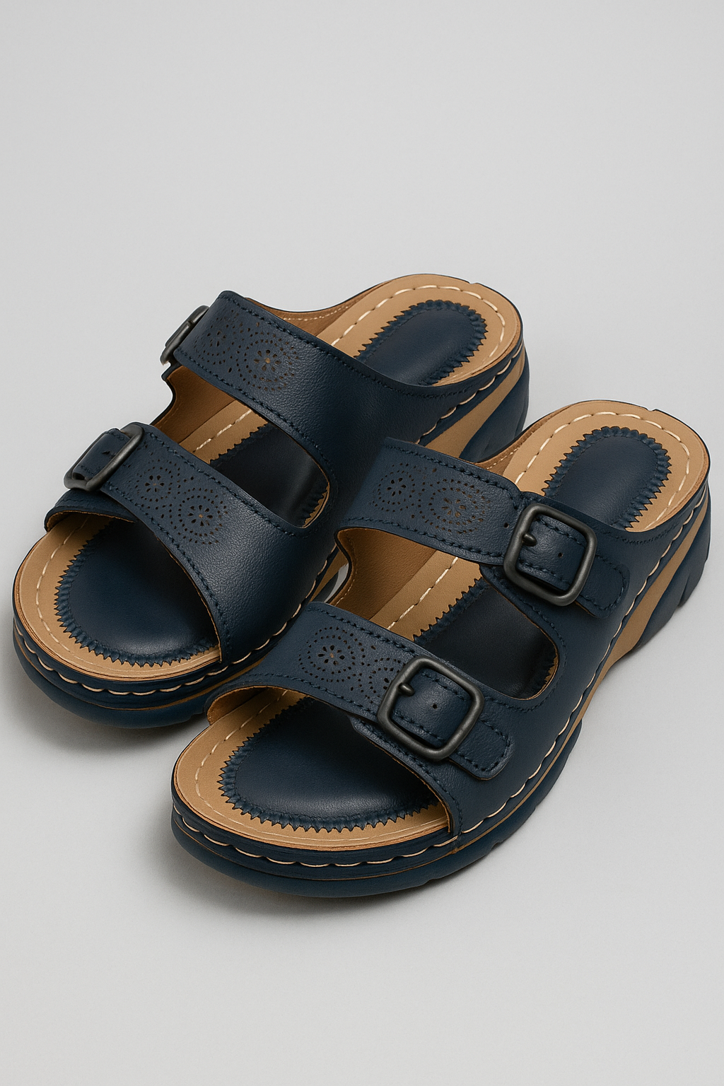 Sandali Ortopedici Uomo Estivi Leggeri Traspiranti Comfort per Diabetici e Piedi Sensibili - Blu scuro - attacchi comodità estiva New Arrivals ortopedici sandali sandali ortopedici Sandals Spring/Summer uomo Women Women shoes - Concept Palermo