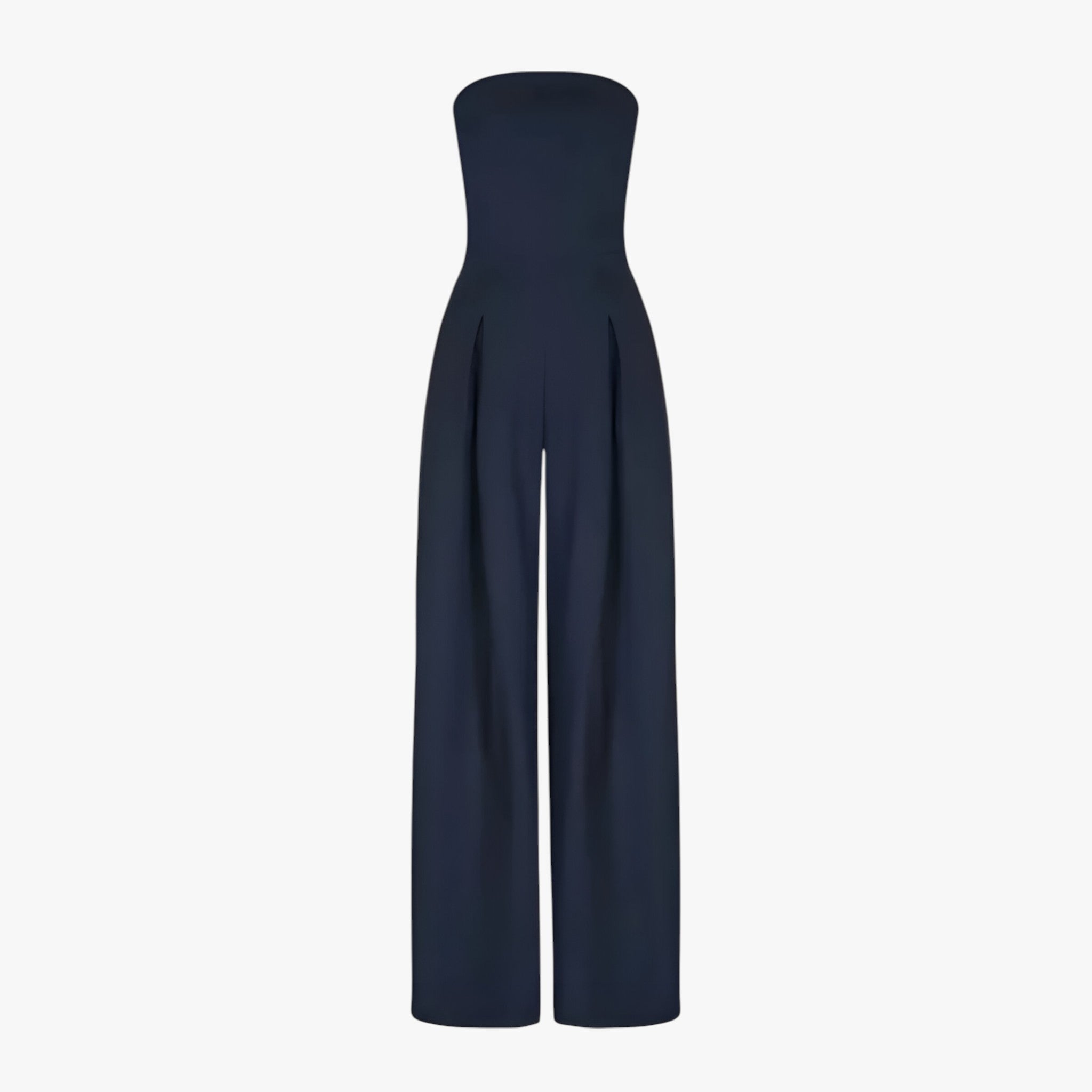 Tuta Donna Senza Spalline Elegante Nera - Chic e Confortevole per Cerimonia Estiva - Blu scuro - chic confortevole one-pieces spalline tuta tuta spalline - Concept Palermo