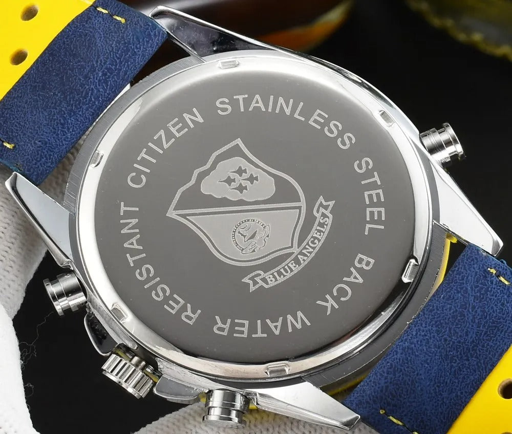 Orologio Cronografo da Uomo MultiSteel - 42mm Acciaio Inossidabile - Pelle Marrone Caffè/Nera