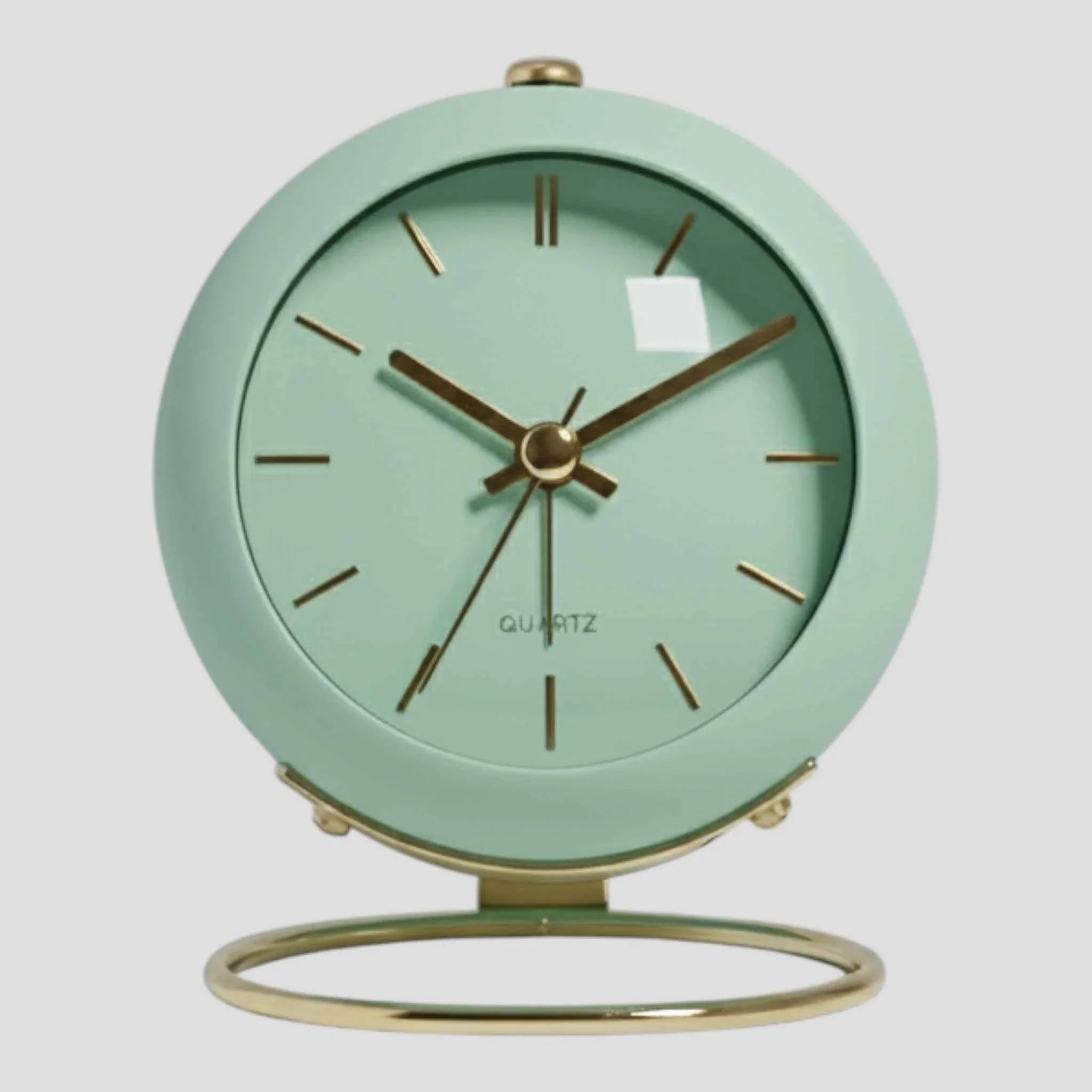 Sveglia da Scrivania Al Quarzo Silenzioso - Orologio da Tavolo Vintage per Camera da Letto/Ufficio