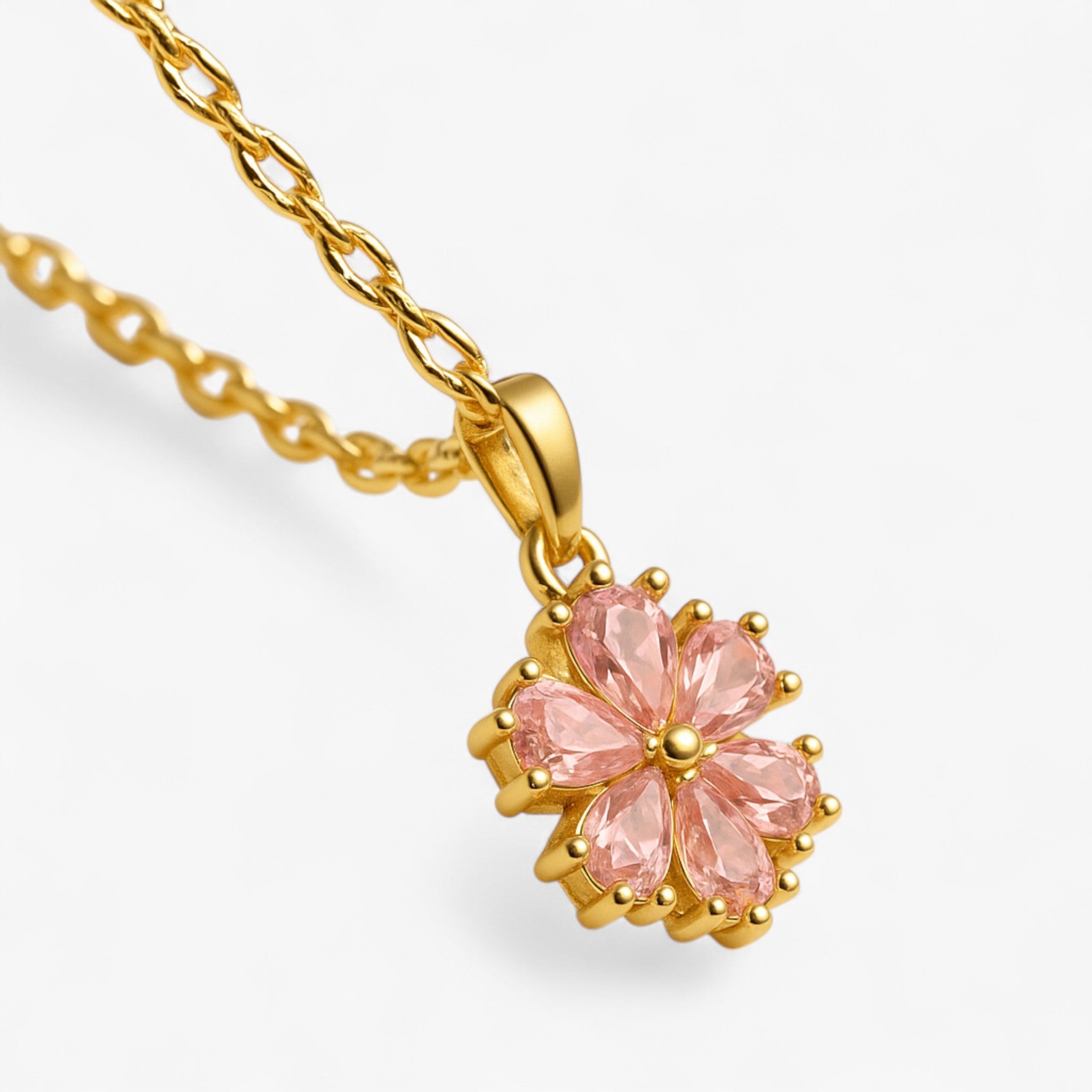 Collana romantica Sakura - Femminile Pink Lana Donna - - collana collana romantica Cute/Romantic donna fashion femminile jewelry lana NECKLACES Pendant Necklaces romantica sakura Women womens fashion - Concept Palermo