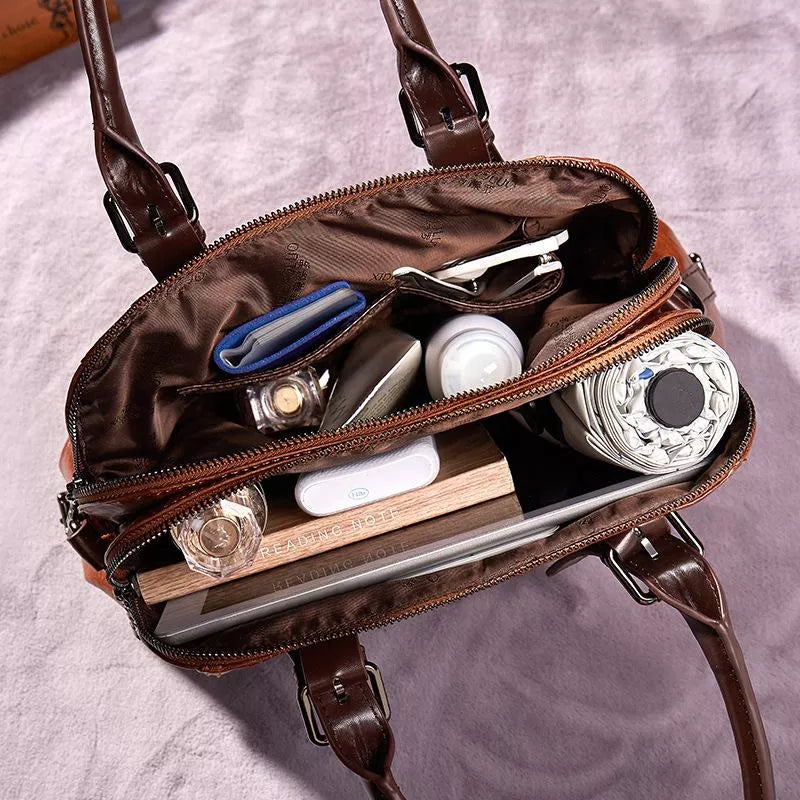Borsa a Spalla Donna Marja in Vera Pelle Nera - Elegante e Spaziosa - - bags Best verkocht-tag borsa borsa pelle Dames donna Leren Tassen Dames marja new_for_google pelle - Concept Palermo