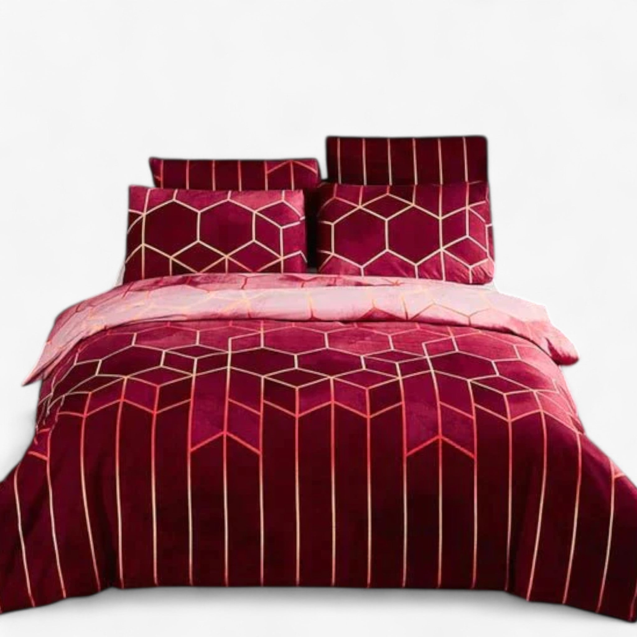 Luxe Layer - Copriletto 'Motivo geometrico' rinfrescante e traspirante Pelle - - Bedding bedsheets copriletto geometrico home & garden layer luxe luxe layer motivo pelle - Concept Palermo