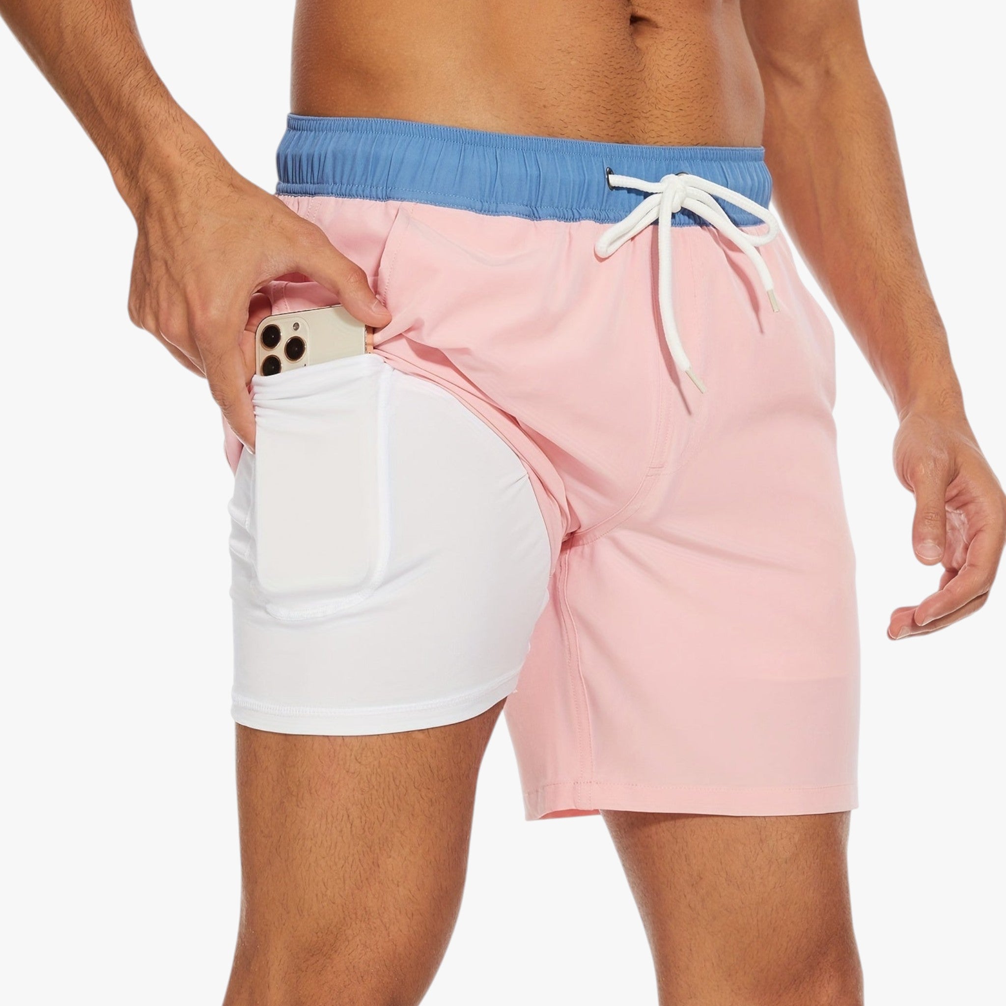 Costume da Bagno Speedy – Asciugatura Rapida e Comfort Uomo - Colore Rosa - Abbigliamento estivo asciugatura bagno Casual Swim Shorts comfort costume costume bagno Costume da bagno Men's Swimwear rapida shorts speedy Spiaggia Summer Essentials Swimwear - Concept Palermo