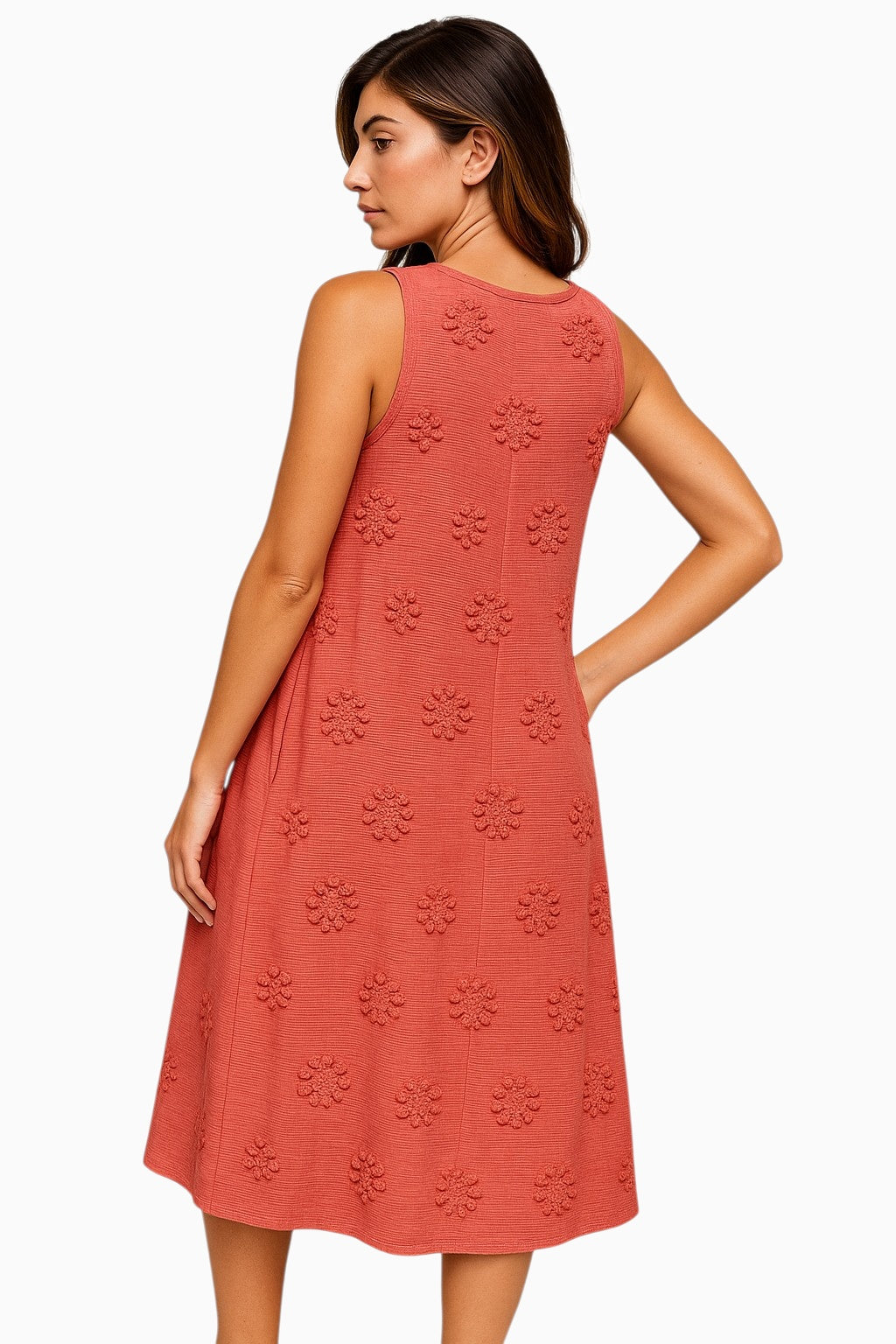 Abito Estivo Donna Casual con Tasche, Vestito Lungo Elegante Spiaggia Mare - - abbigliamento estivo abito abito con tasche abito estivo comfort quotidiano donna dresses eleganza semplice estivo lunghezza midi ricami floreali silhouette relaxed stile casual estivo tasche vestito senza maniche - Concept Palermo