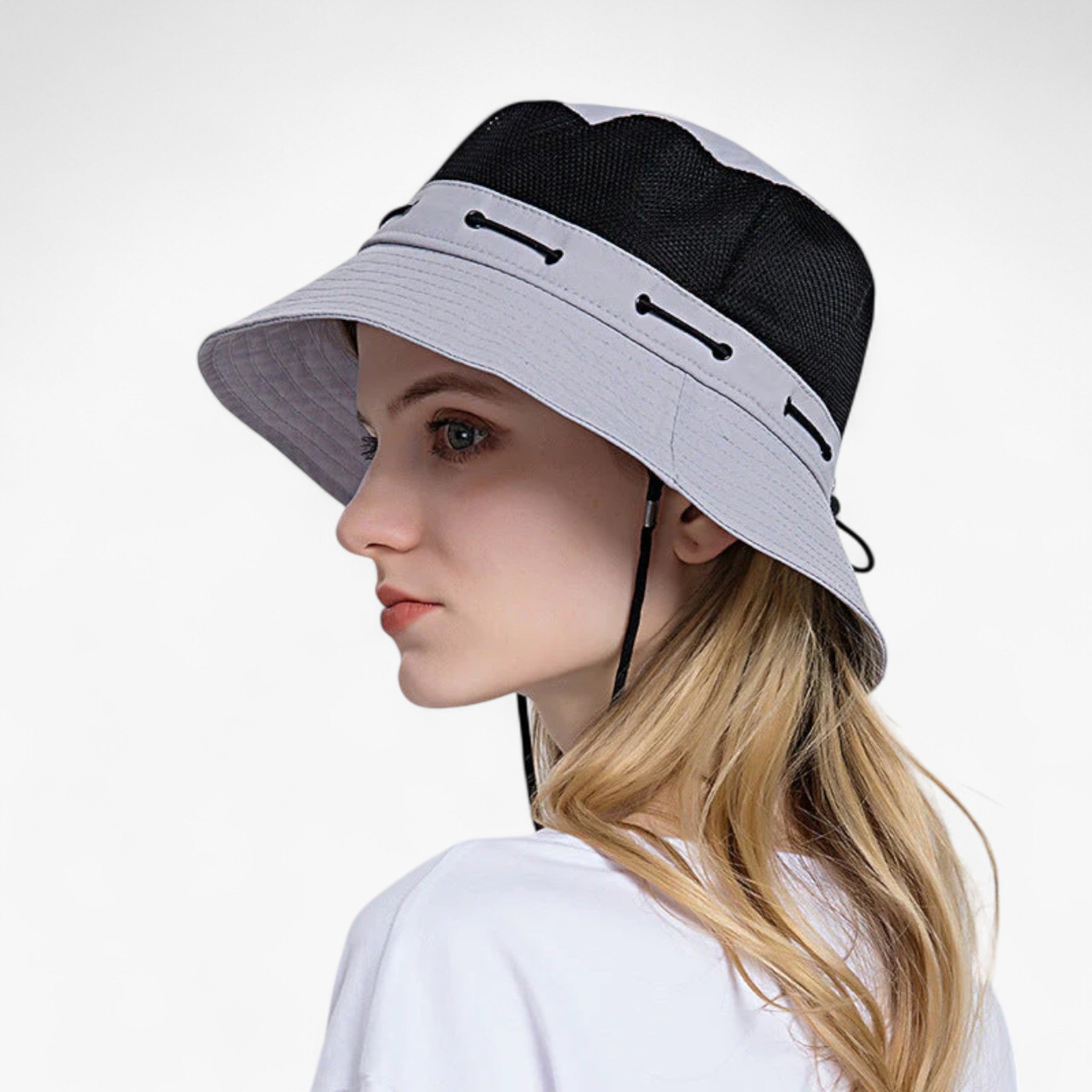 Cappello da sole traspirante Pelle Uomo - Grigio - bucket hats cappello cappello sole hats jewelry pelle sole traspirante uomo - Concept Palermo