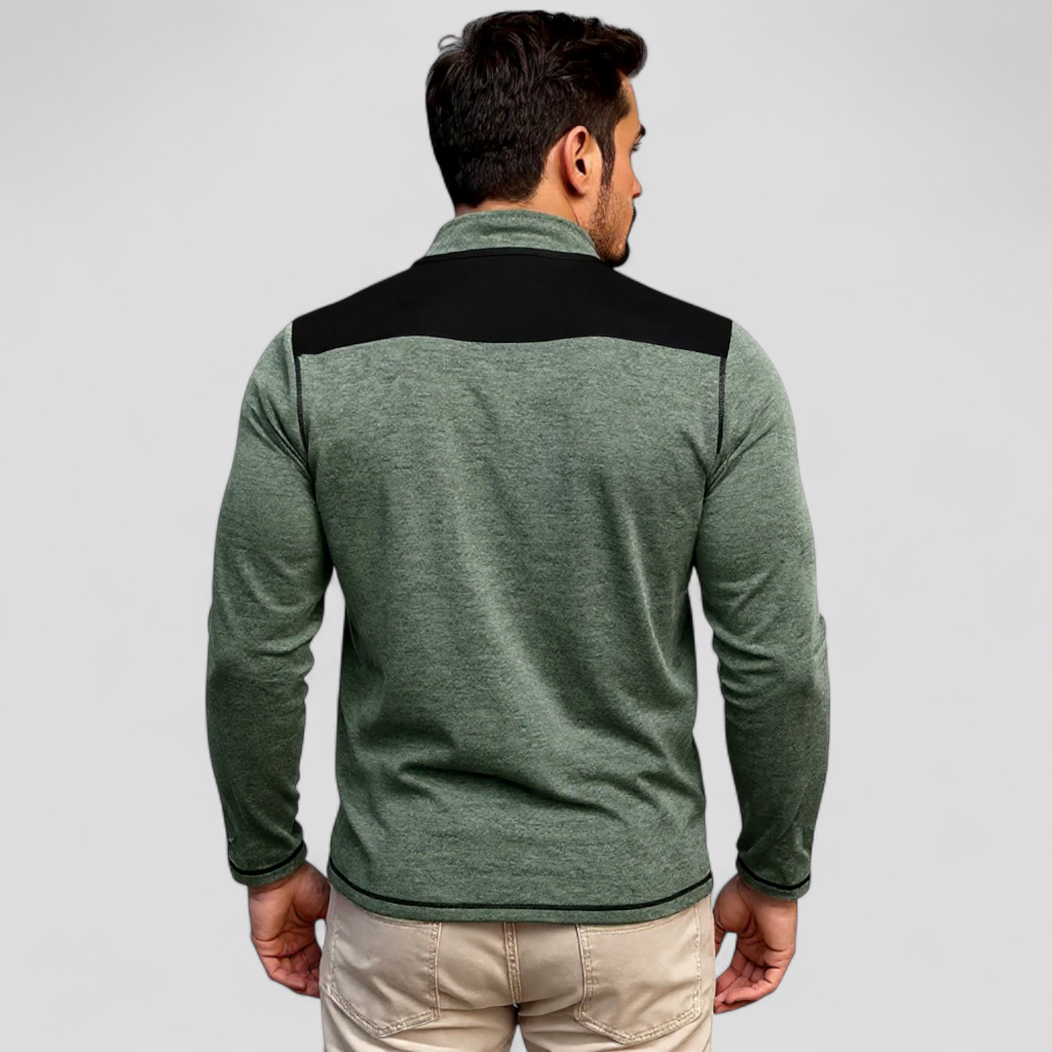 Giacca Invernale Uomo Con Collo Alto - - collo giacca giacca collo alto giacca cotone giacca esterna giacca invernale giacca maniche lunghe giacca moda giacca poliestere giacca tattica giacca uomo giacca zip invernale men's sweater uomo - Concept Palermo