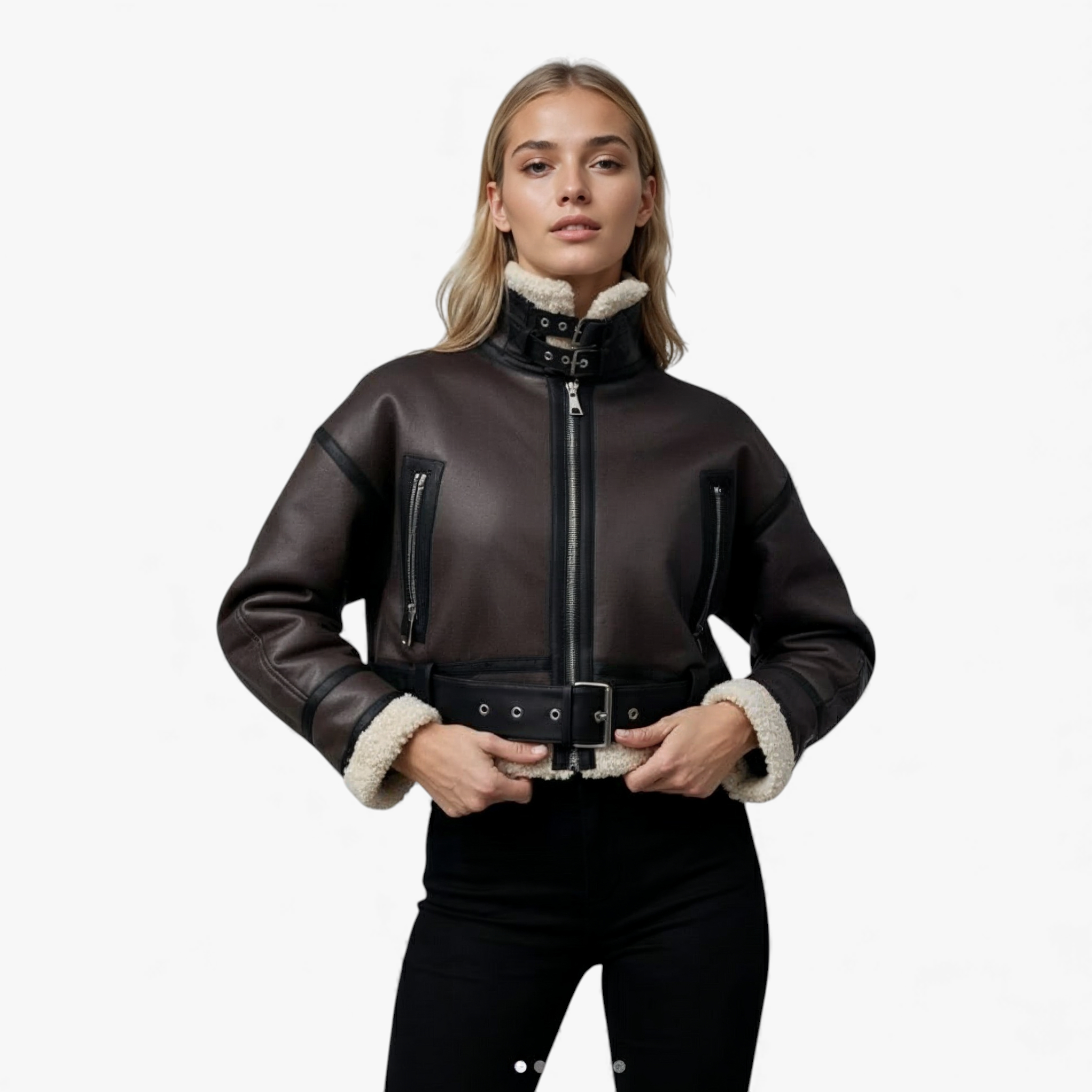 Giacca Invernale Donna con Cintura - - abbigliamento donna cintura donna giacca giacca autunno inverno giacca casual giacca con cintura giacca donna giacca elegante giacca formale giacca invernale giacca maniche lunghe giacca vintage giubbotti invernale moda vintage - Concept Palermo