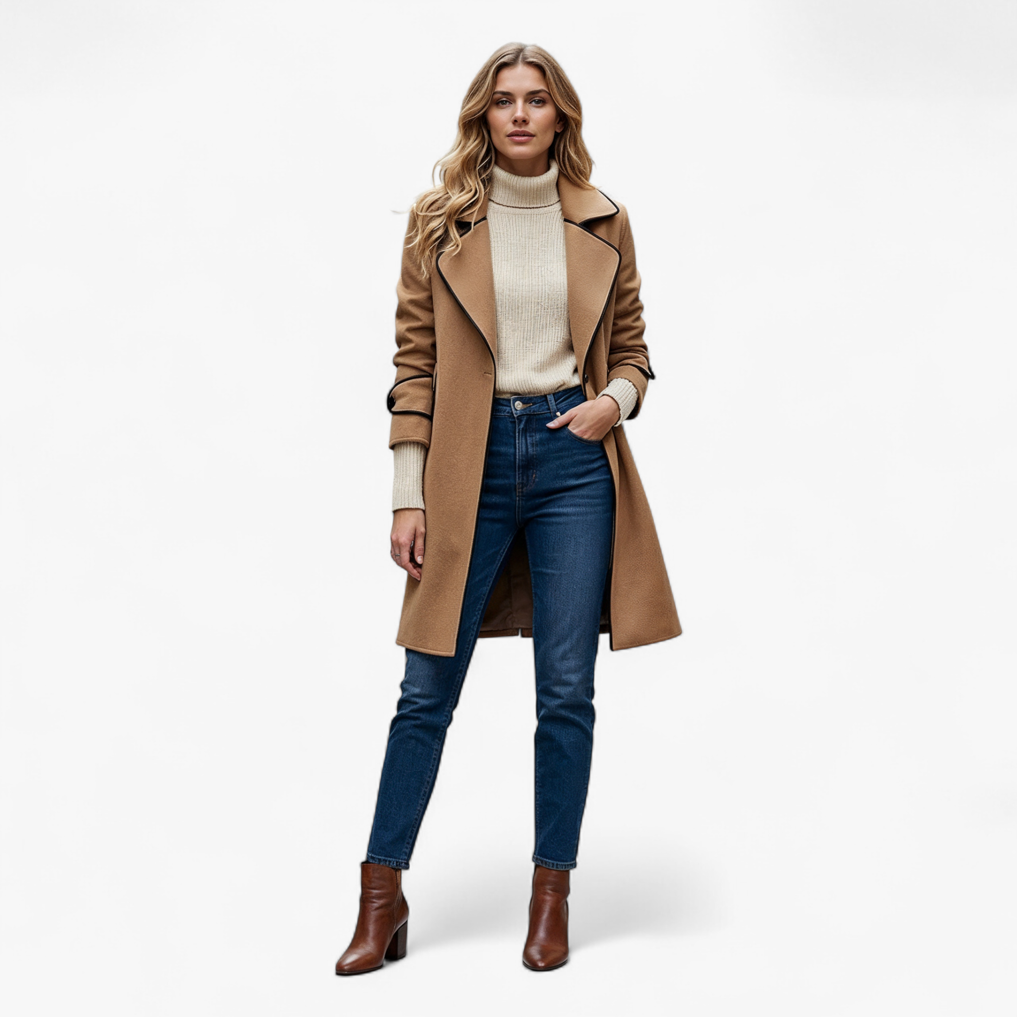 Giacca Invernale Donna con Cintura - - capispalla cappotti autunno inverno cappotti con cintura cappotti e giacche da donna cardigan cintura donna giacca giacca invernale giacche da donna giacche eleganti invernale moda femminile soprabito elegante - Concept Palermo