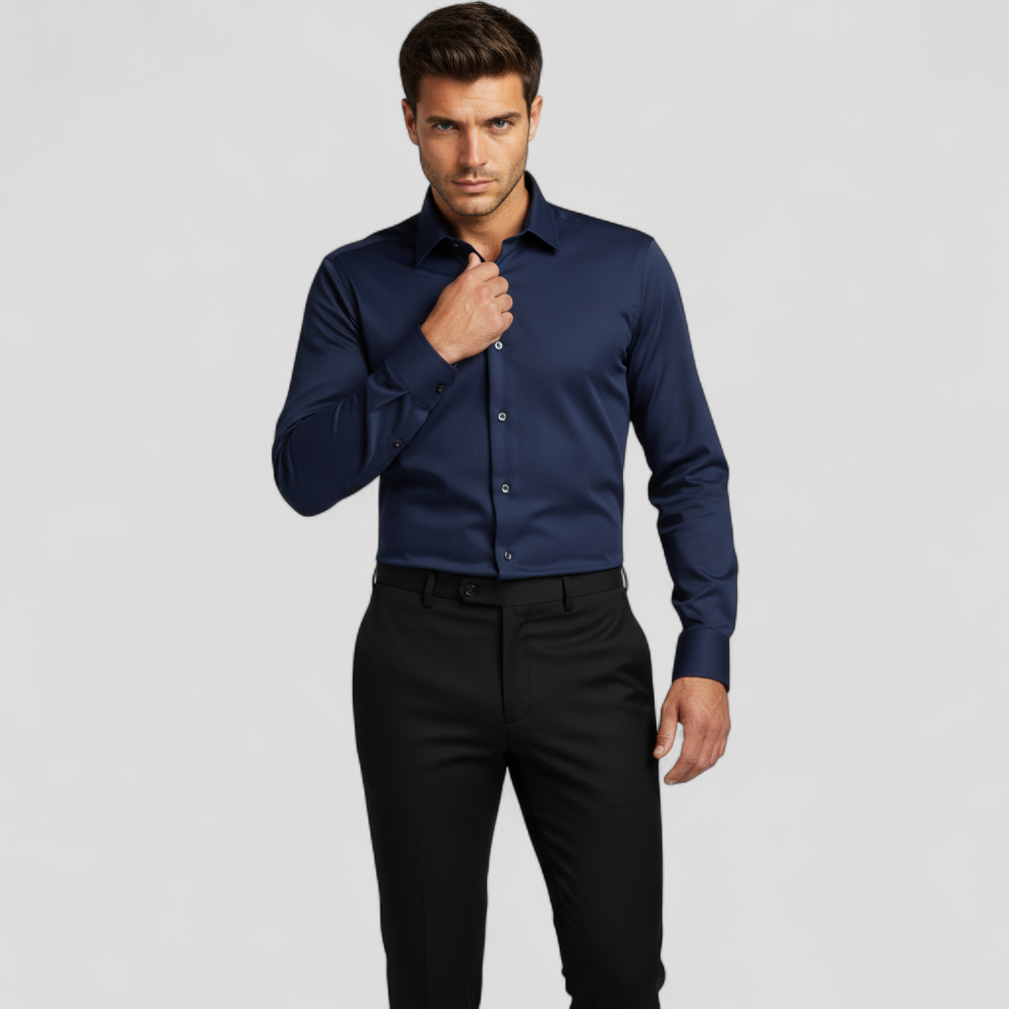 Camicia da ufficio flessibile: linee pulite con flessibilità integrata Uomo - - 10/6/2024 camicia camicia ufficio clothing flessibile flessibilità integrata linee men's top clothes pulite tshirts - Concept Palermo