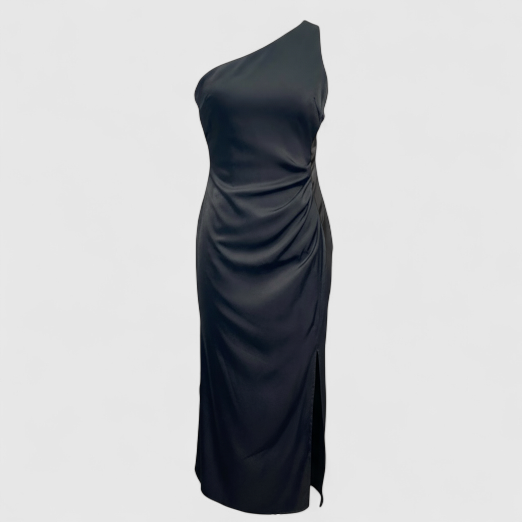 Abito maxi con effetto trendy e taglio che aderisce Donna - Nero - abito abito effetto aderisce casual dresses donna DRESS dresses Dresses & Jumpsuits effetto female dress taglio trendy - Concept Palermo