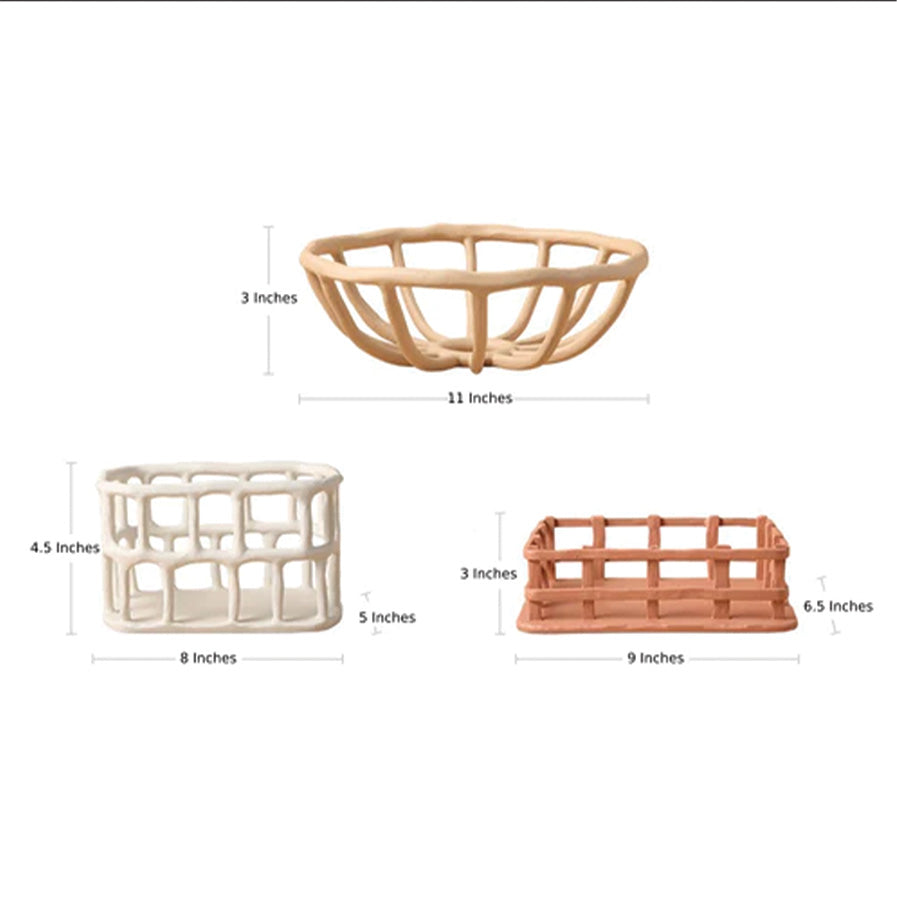 Ciotola di Frutta in Resina Artistica con Design - - artistica Ceramics ciotola ciotola frutta Decor design frutta Kitchen kitchen & dining resina - Concept Palermo