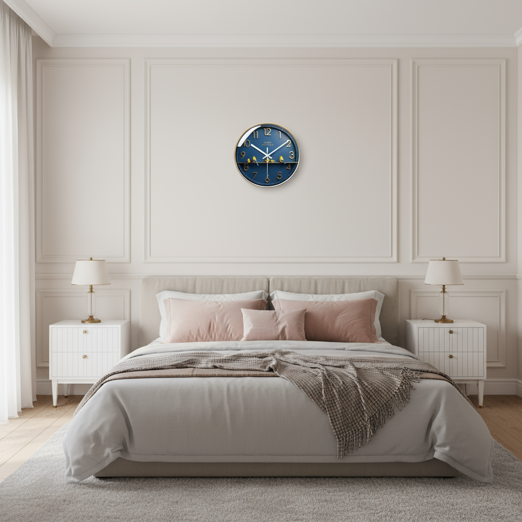 Orologio da Parete Silenzioso in Vetro Design Moderno per Soggiorno/Cucina