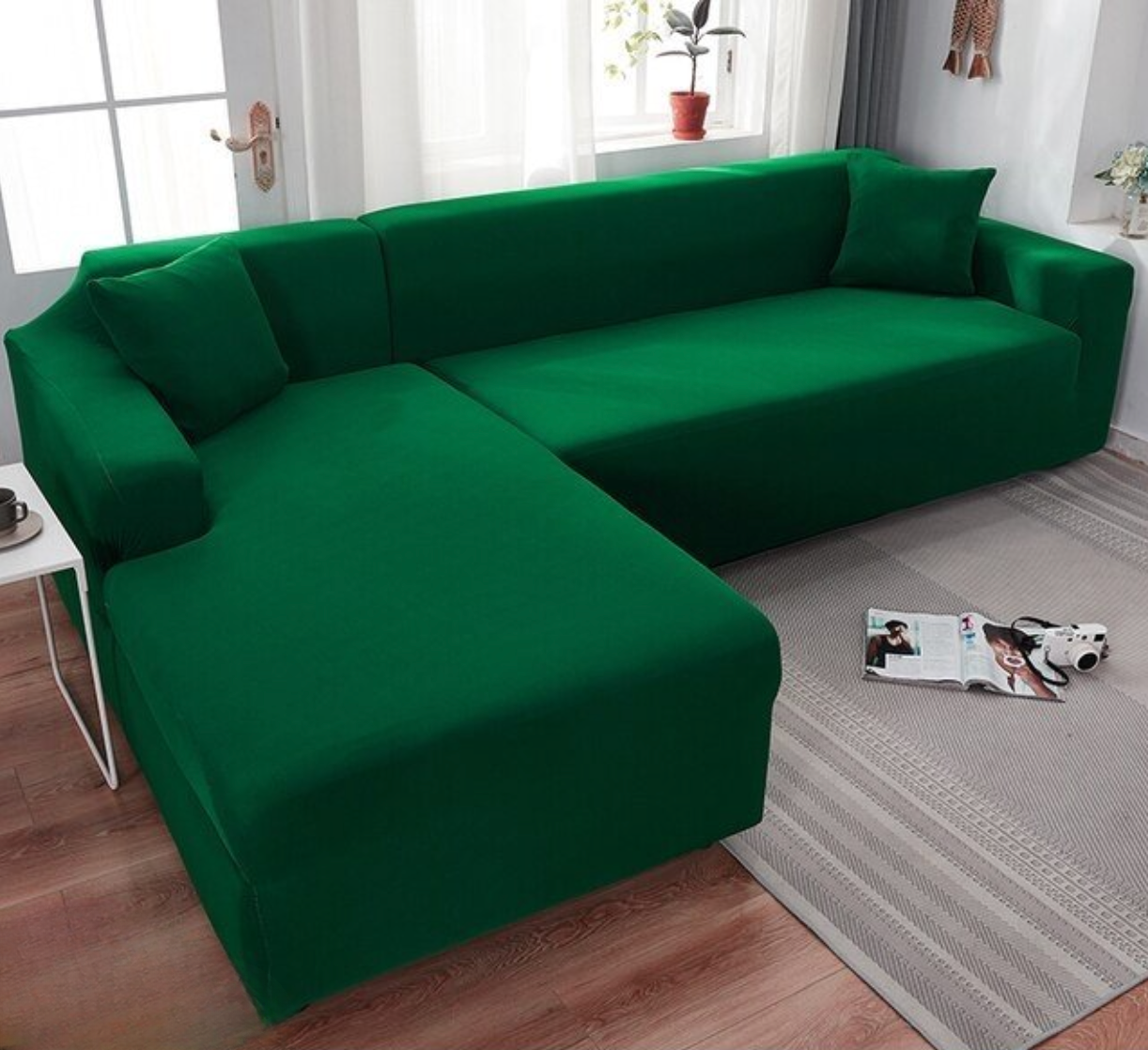 Copridivano Elastico SofCove Idrorepellente Lavabile per Divani 2, 3 o 4 Posti - Verde scuro - copridivano cover durata elastic band elastico home & garden idrorepellente lavabile prolunga Sofa Sofa cover sofcove Washable cover - Concept Palermo