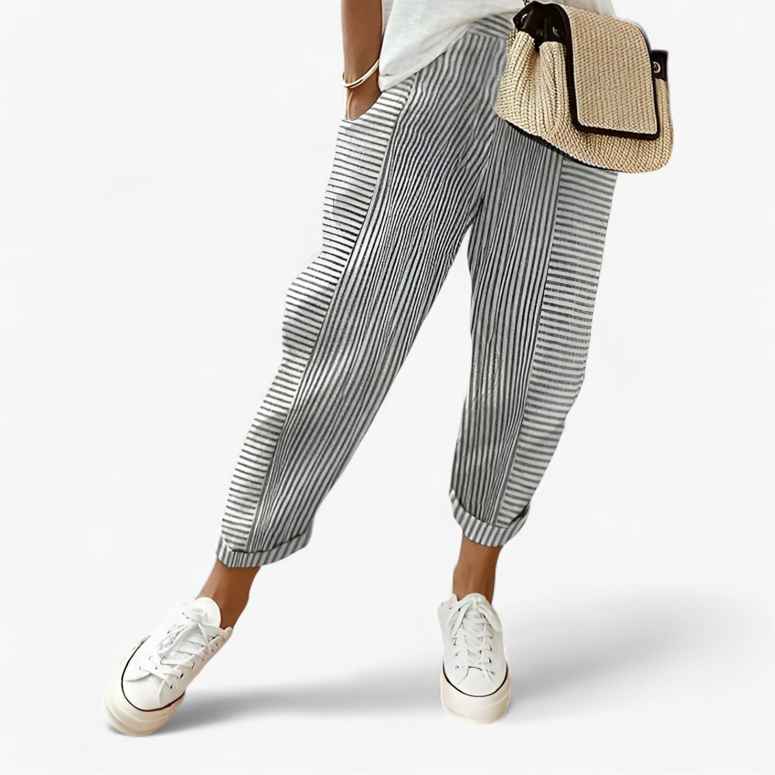 Flödande Stil för Varma Dagar Pelle - Grigio chiaro - dagar flödande flödande stil pants pelle stil varma - Concept Palermo