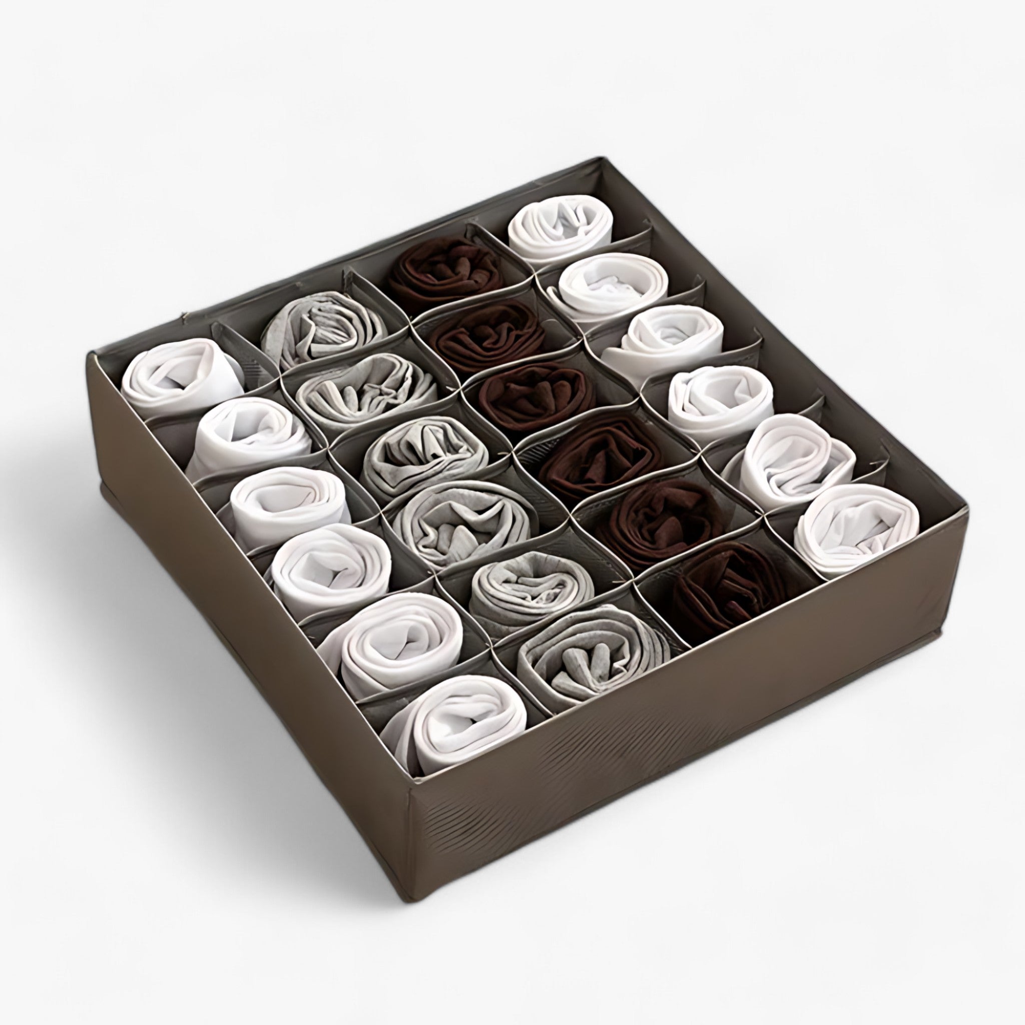 Organizzatore di Biancheria Intima Separatore di Cassetti Regolabile - Mantieni Calze e Suti in Ordine e Organizzati - Grigio 24 Stanze - biancheria calze cassetti closet organizer Clothing Organizer home & garden intima mantieni ordine Organizer organizzati underwear organizer wardrobe organizer - Concept Palermo